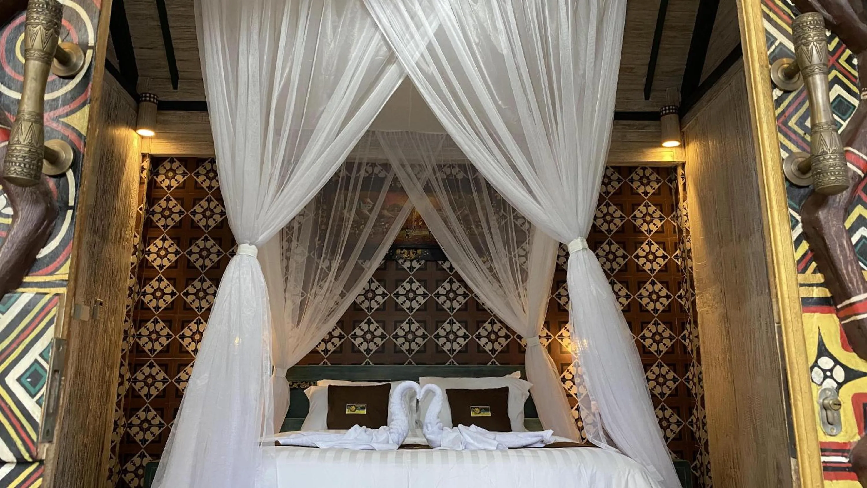 Bed in Villa Telaga Wana