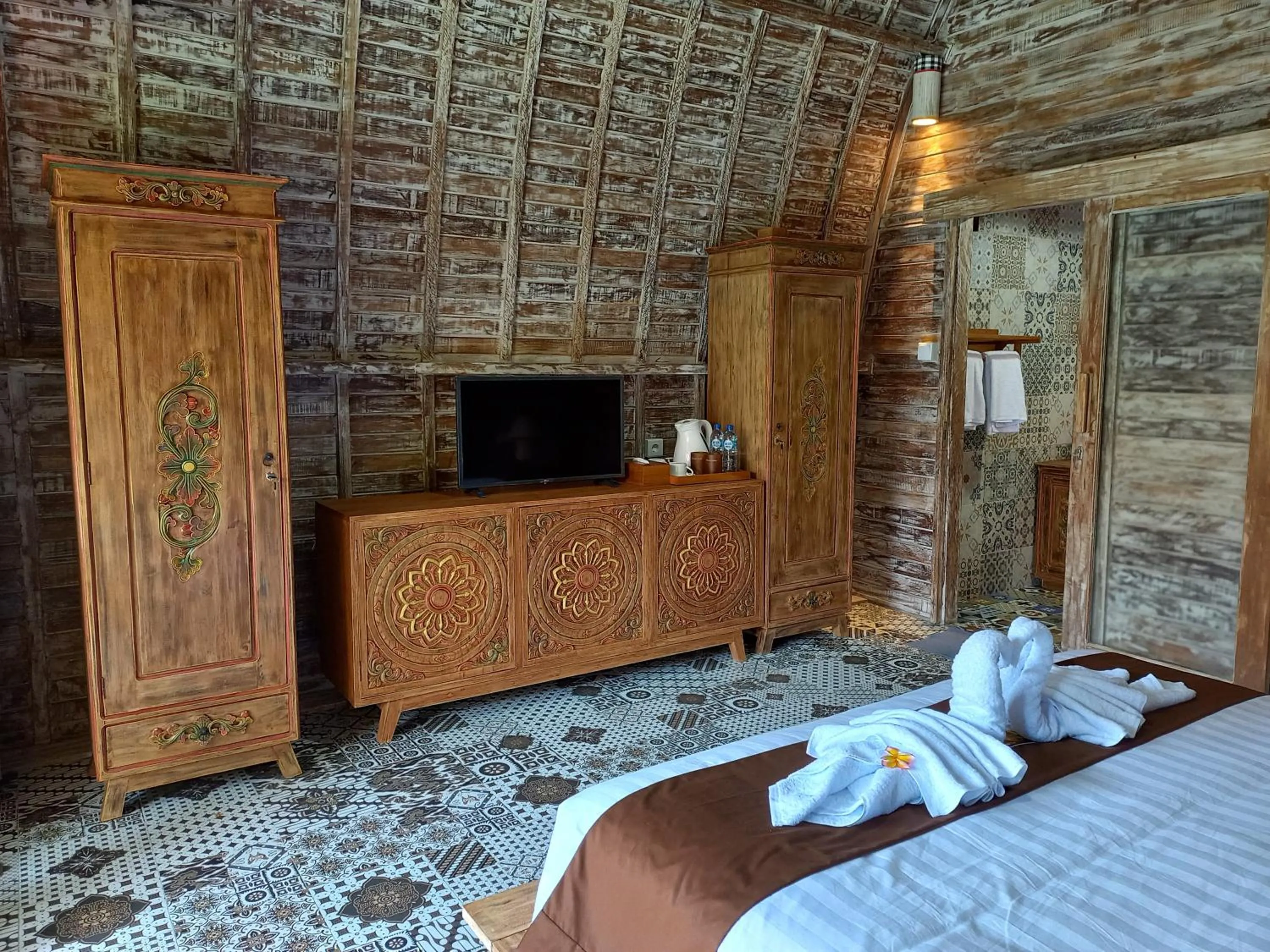 Bed in Villa Telaga Wana