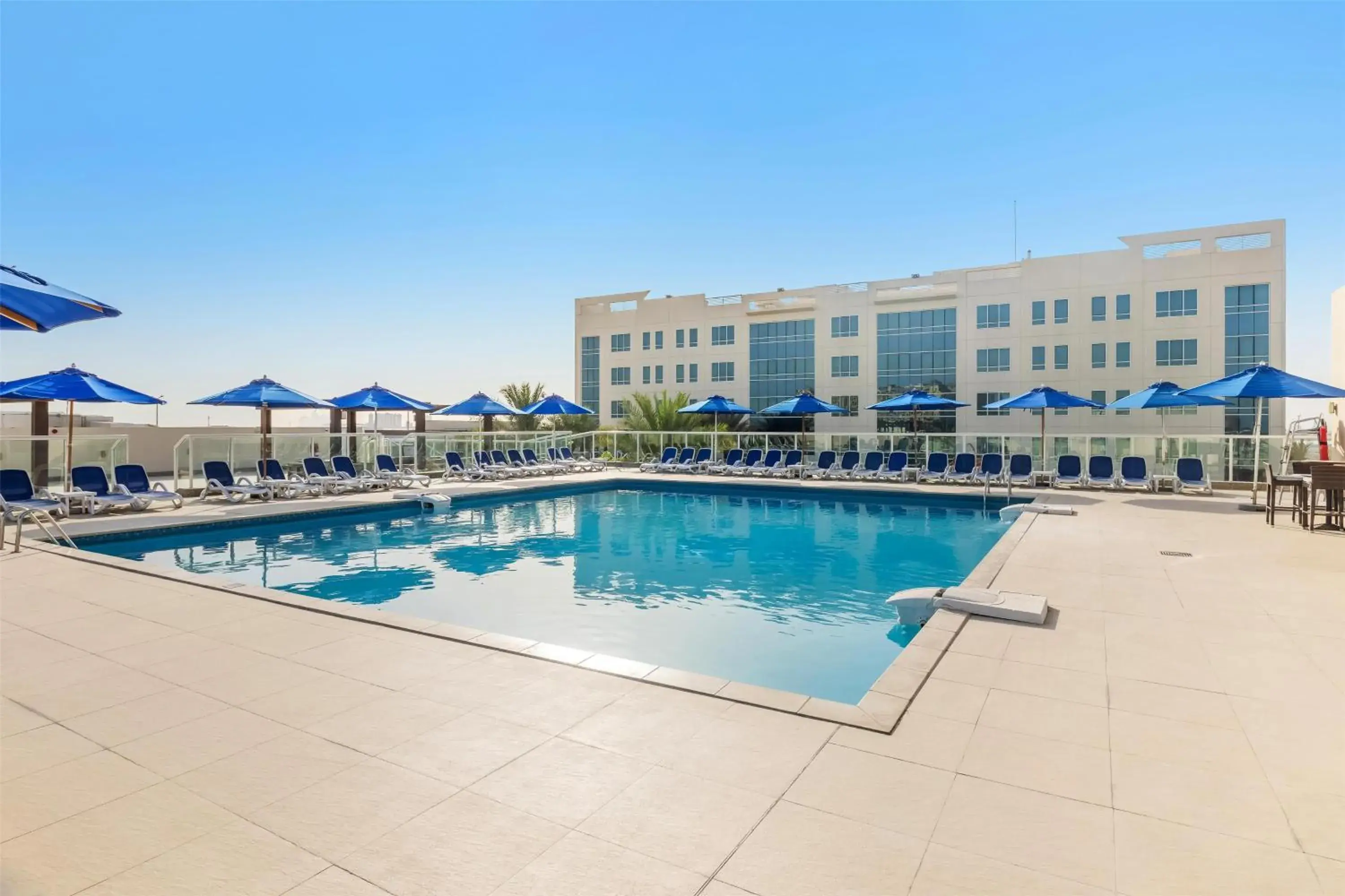 Pool view in Radisson Resort Ras Al Khaimah Marjan Island Pool view in Radisson Resort Ras Al Khaimah Marjan Island