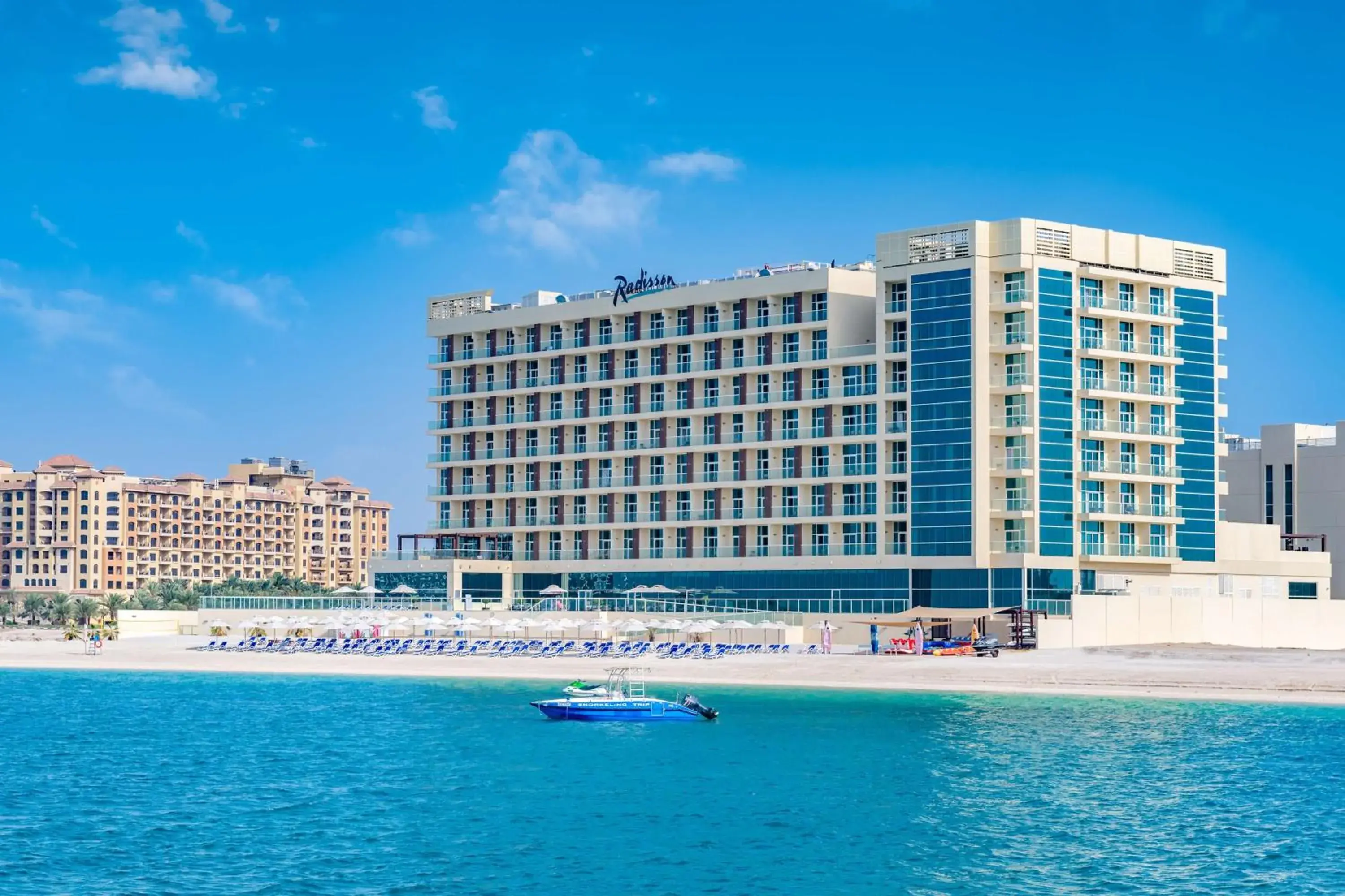 Property building in Radisson Resort Ras Al Khaimah Marjan Island Property building in Radisson Resort Ras Al Khaimah Marjan Island
