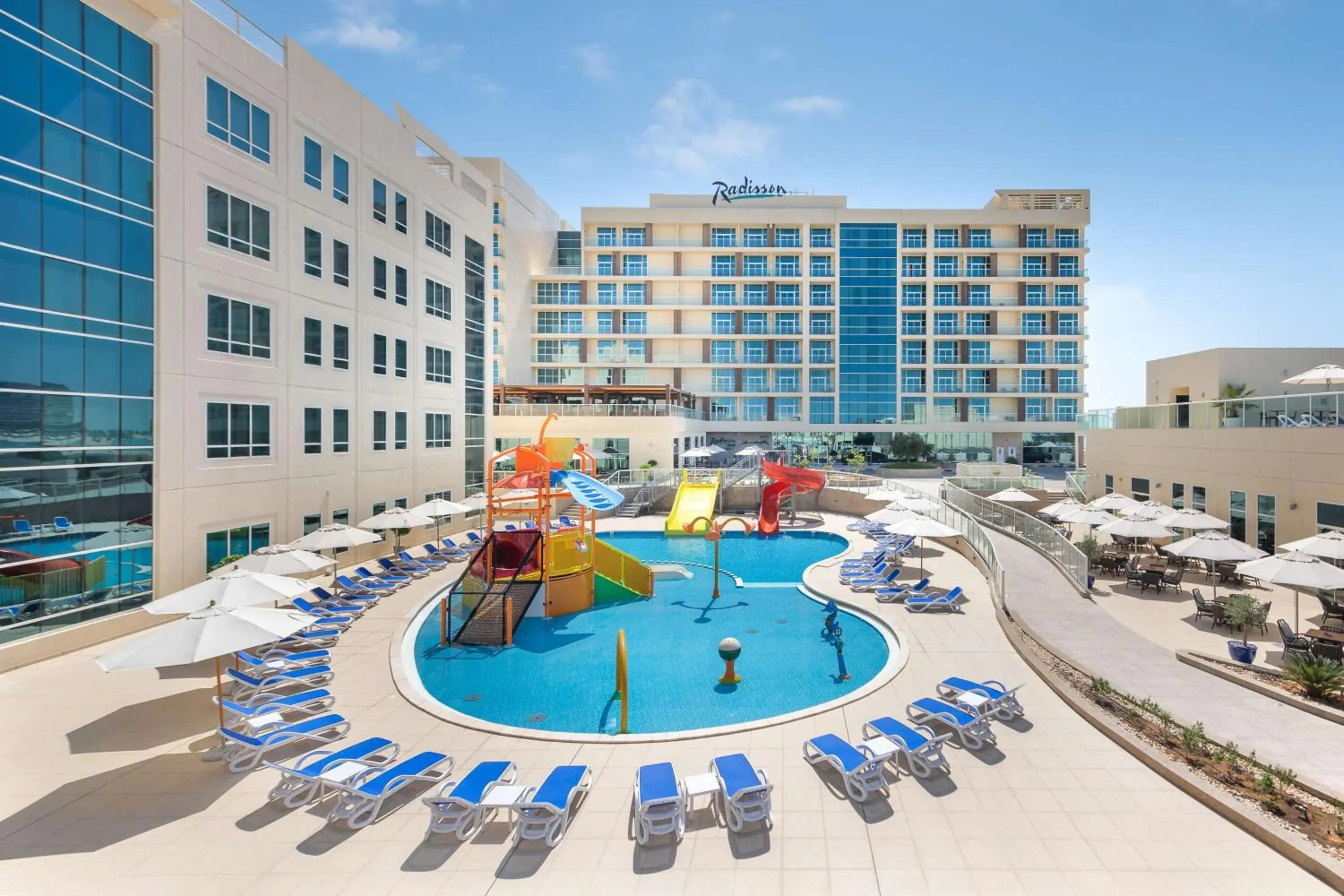 Property building in Radisson Resort Ras Al Khaimah Marjan Island Property building in Radisson Resort Ras Al Khaimah Marjan Island