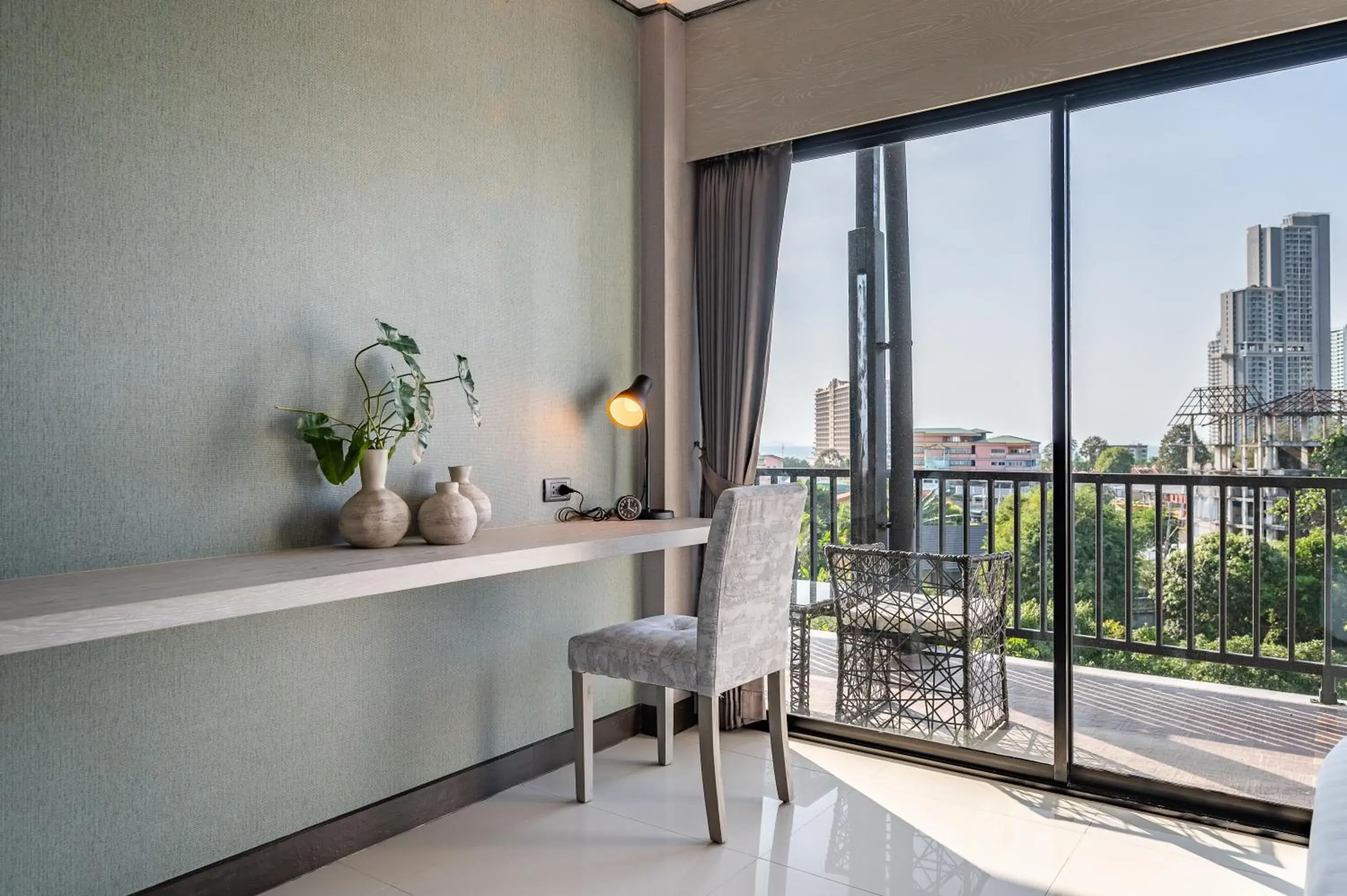 Balcony/Terrace in Manhattan Pattaya Hotel - SHA Extra Plus
