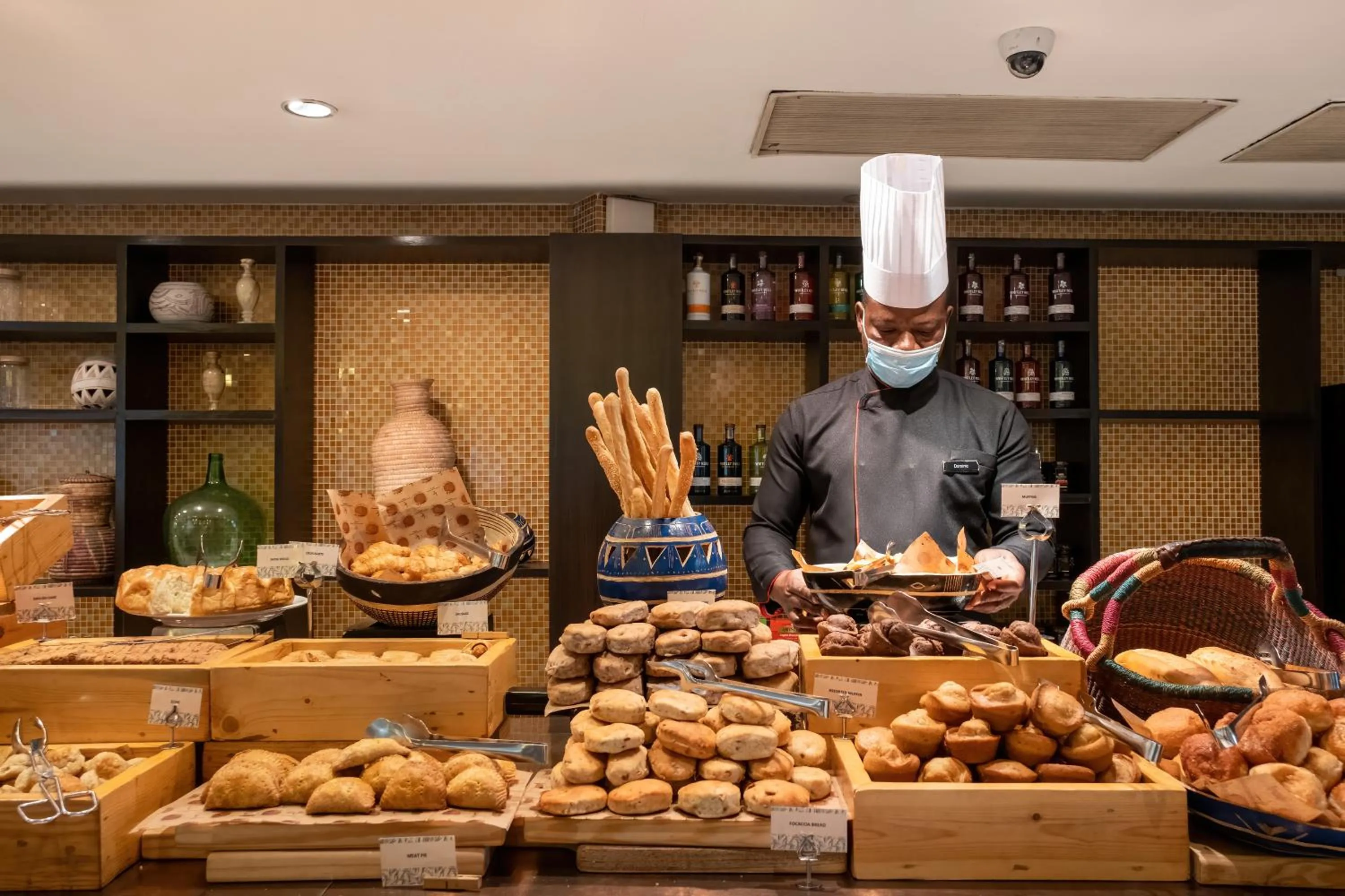 Buffet breakfast in Lagos Continental Hotel