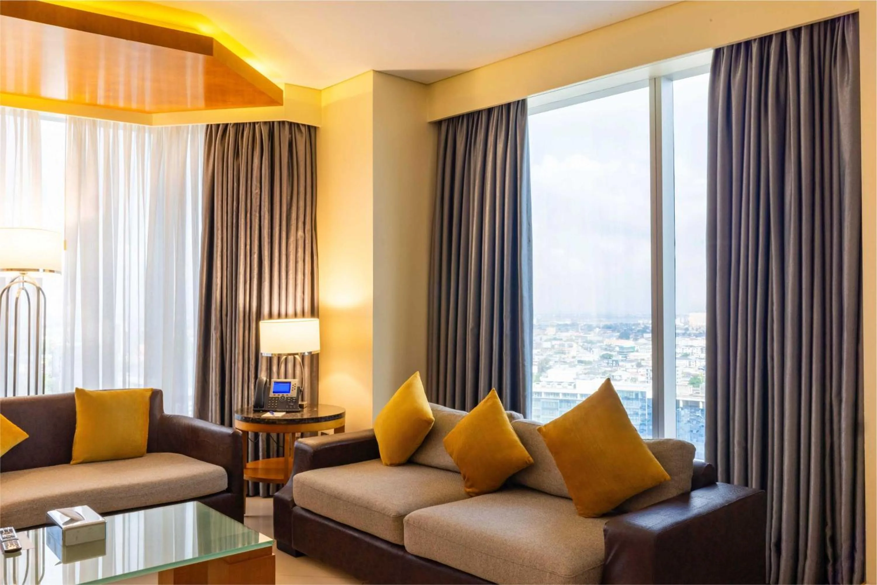 Living room in Lagos Continental Hotel