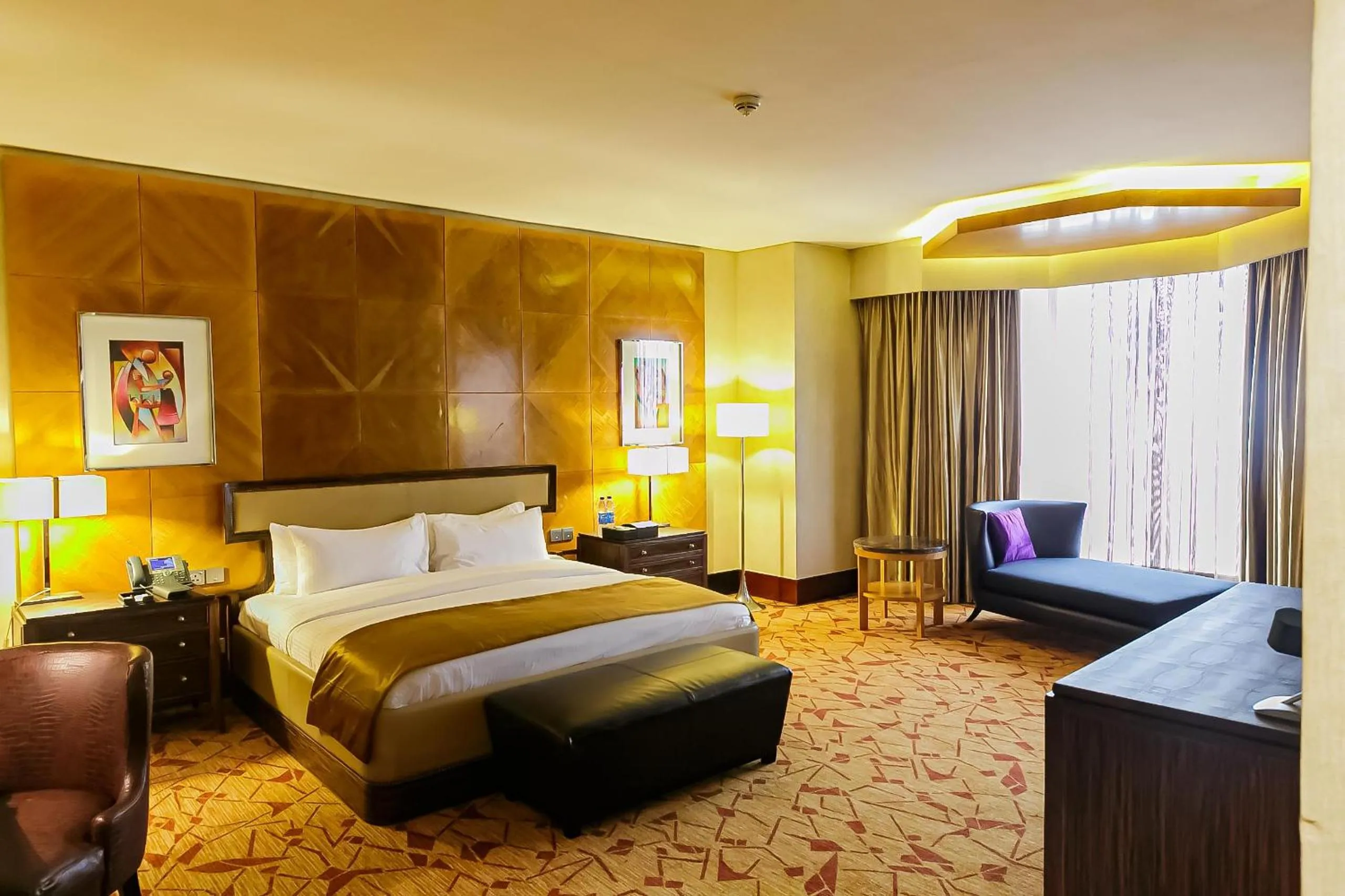 Bed in Lagos Continental Hotel