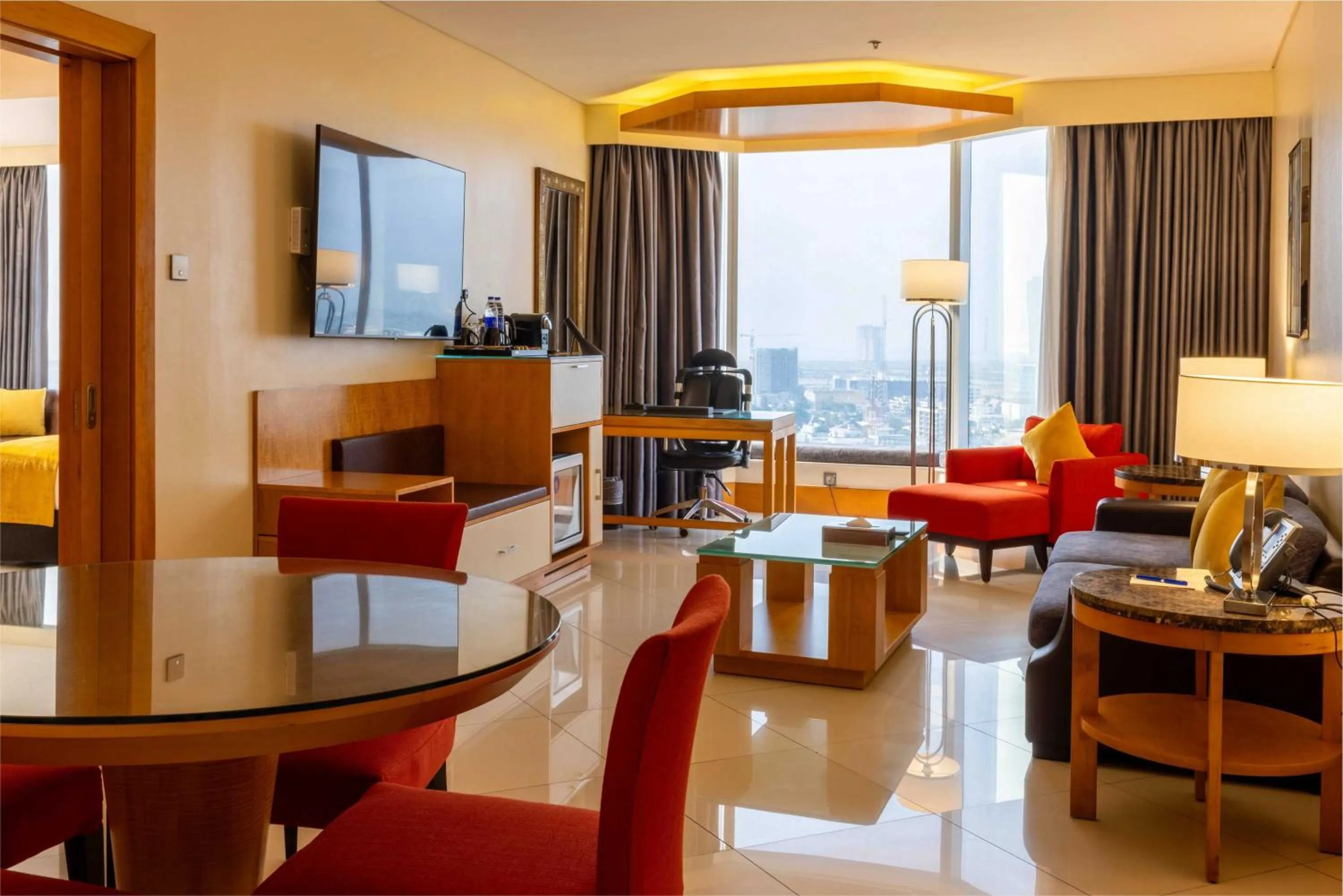 Seating area in Lagos Continental Hotel