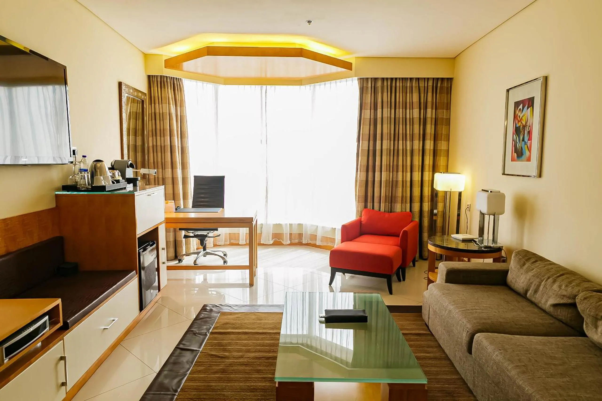 Seating area in Lagos Continental Hotel