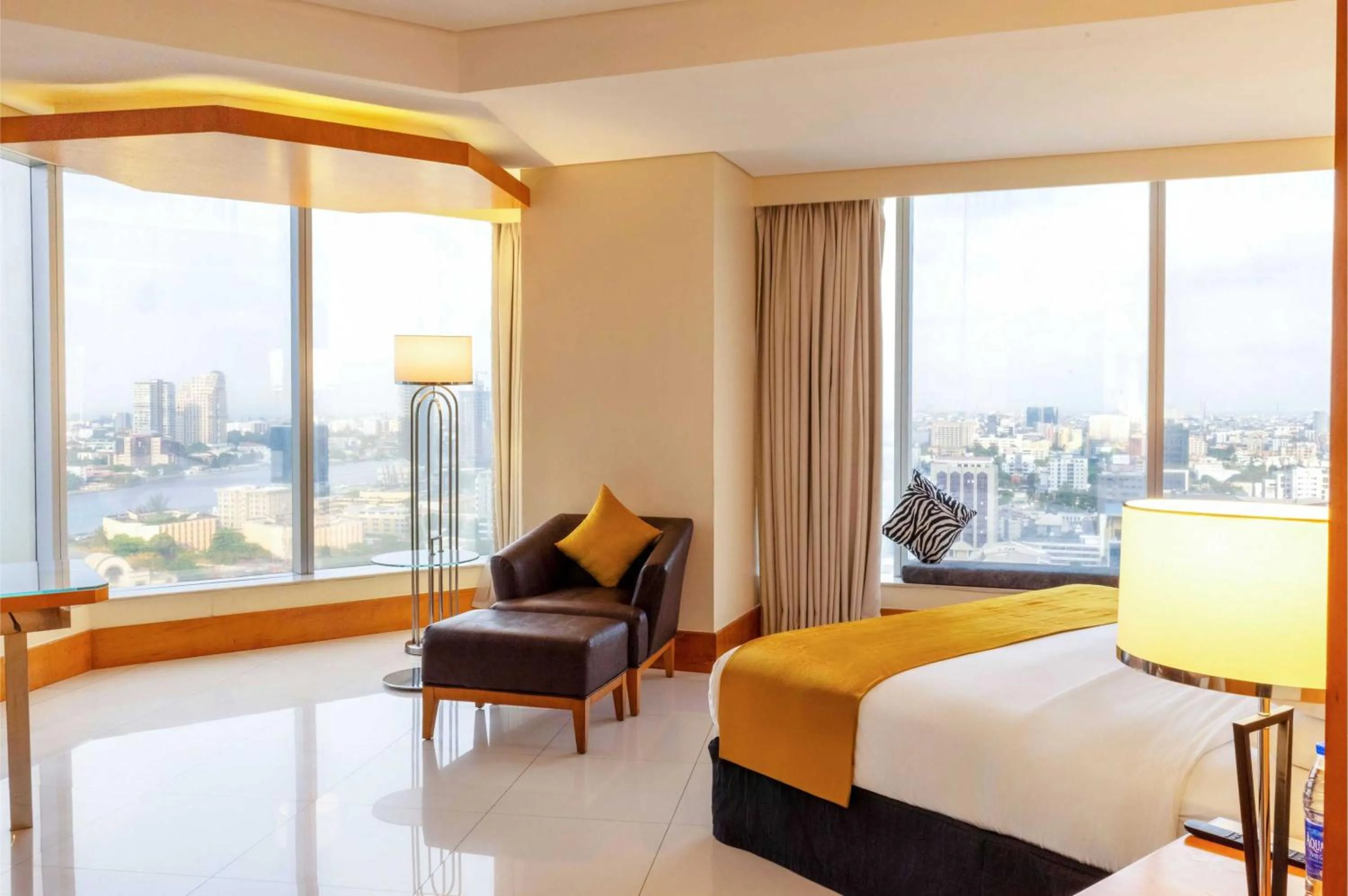 View (from property/room), Bed in Lagos Continental Hotel