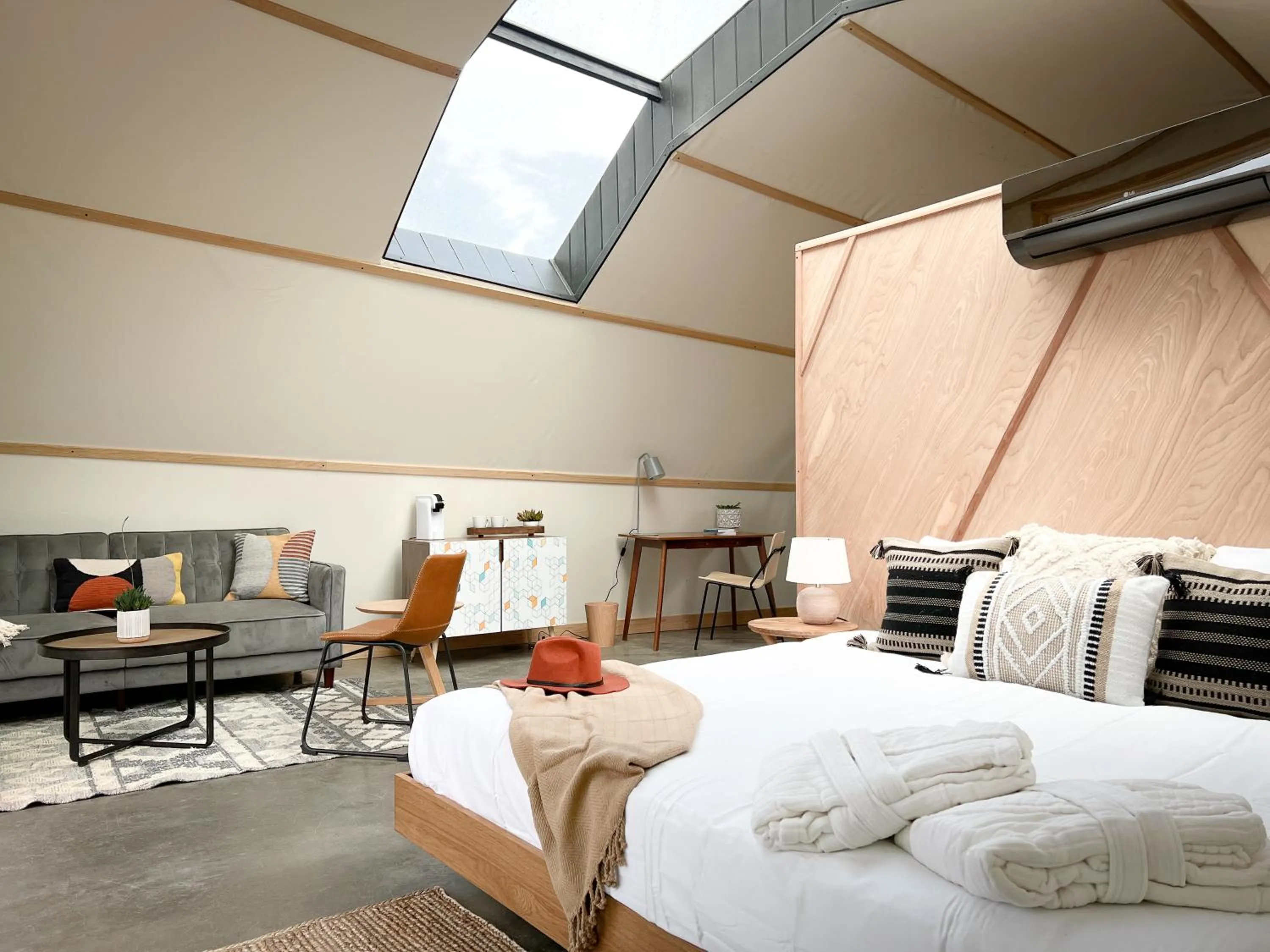 Bed in Backland Luxury Nature Resort