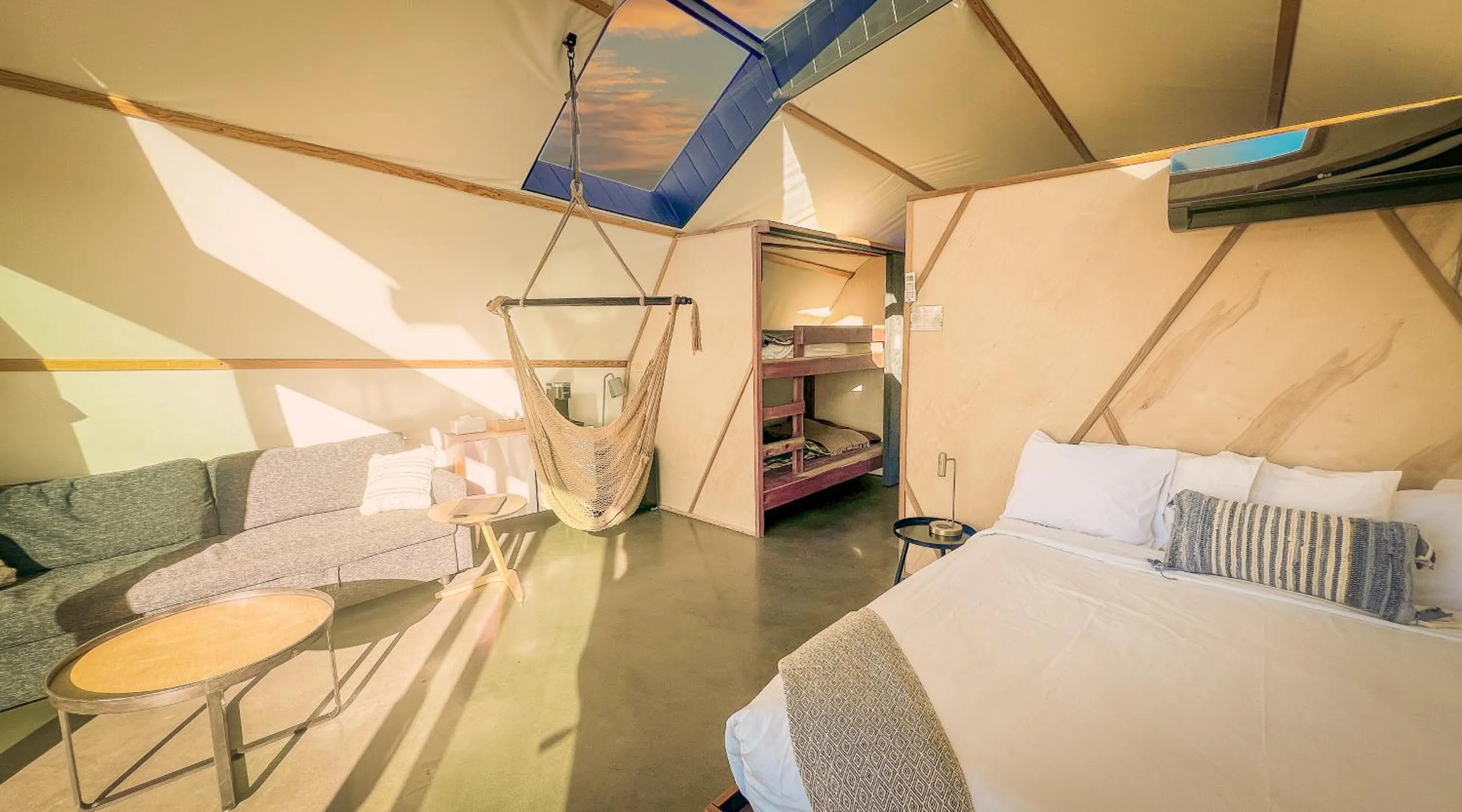 Bed in Backland Luxury Nature Resort