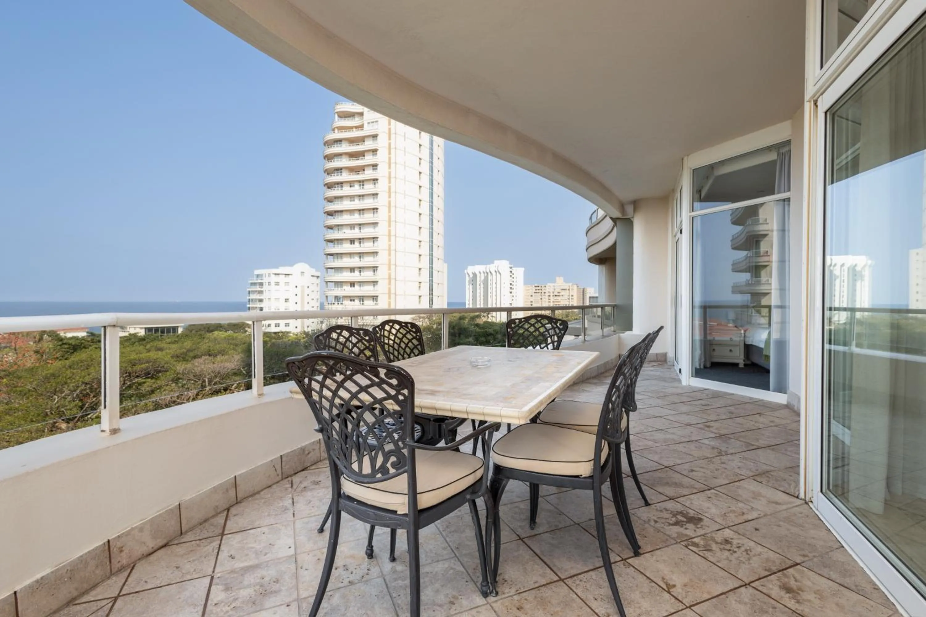 Balcony/Terrace in 201 Oyster Quays - by Stay in Umhlanga