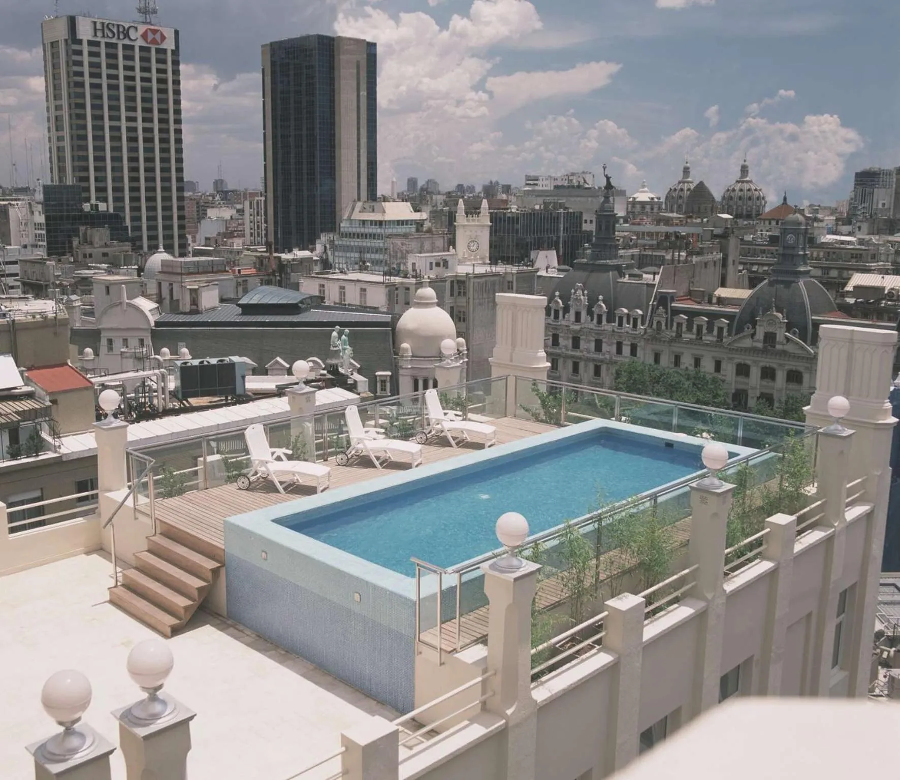Pool view in NH City Buenos Aires