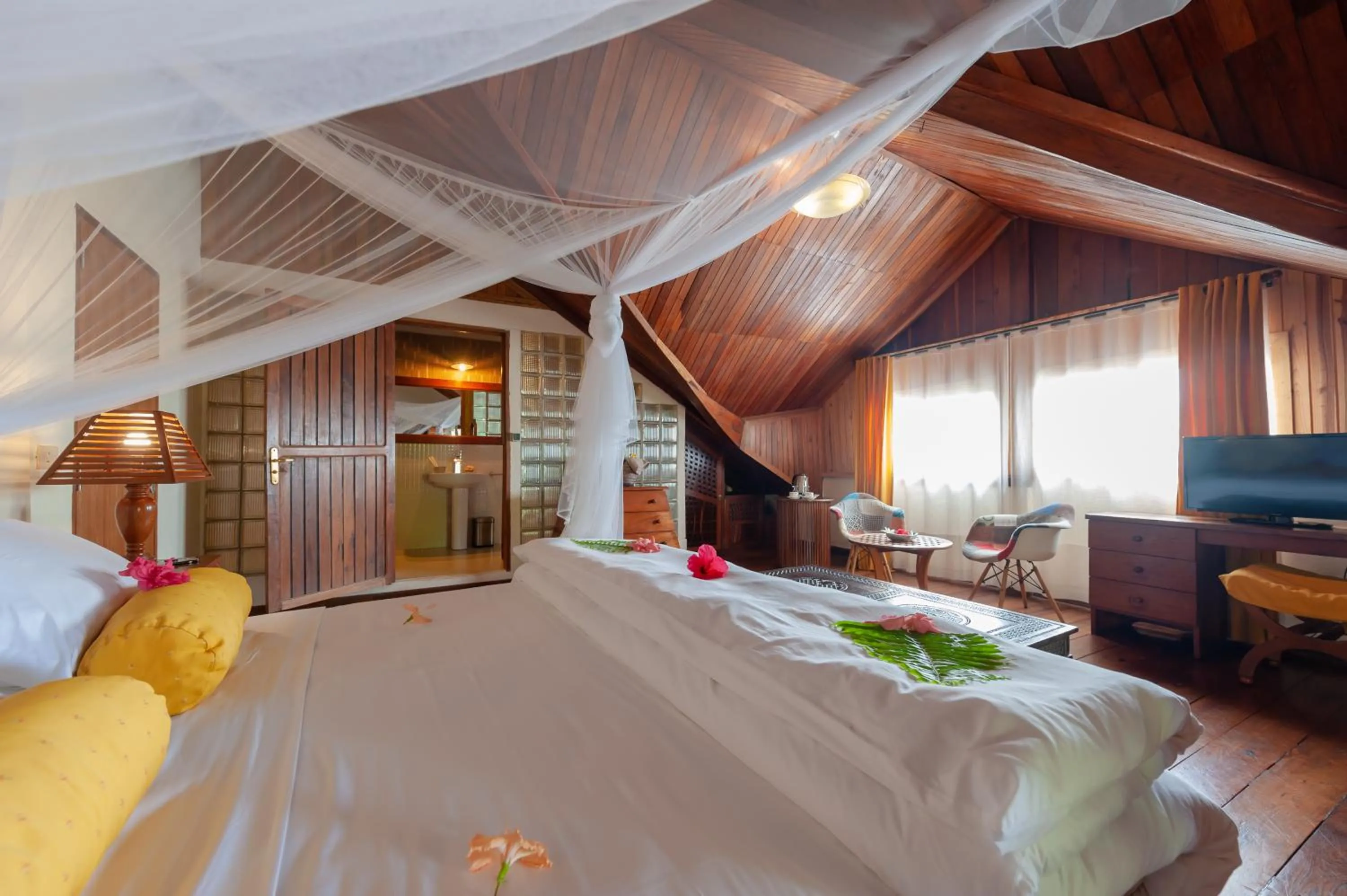 Bed in Nosy Be Hotel & Spa
