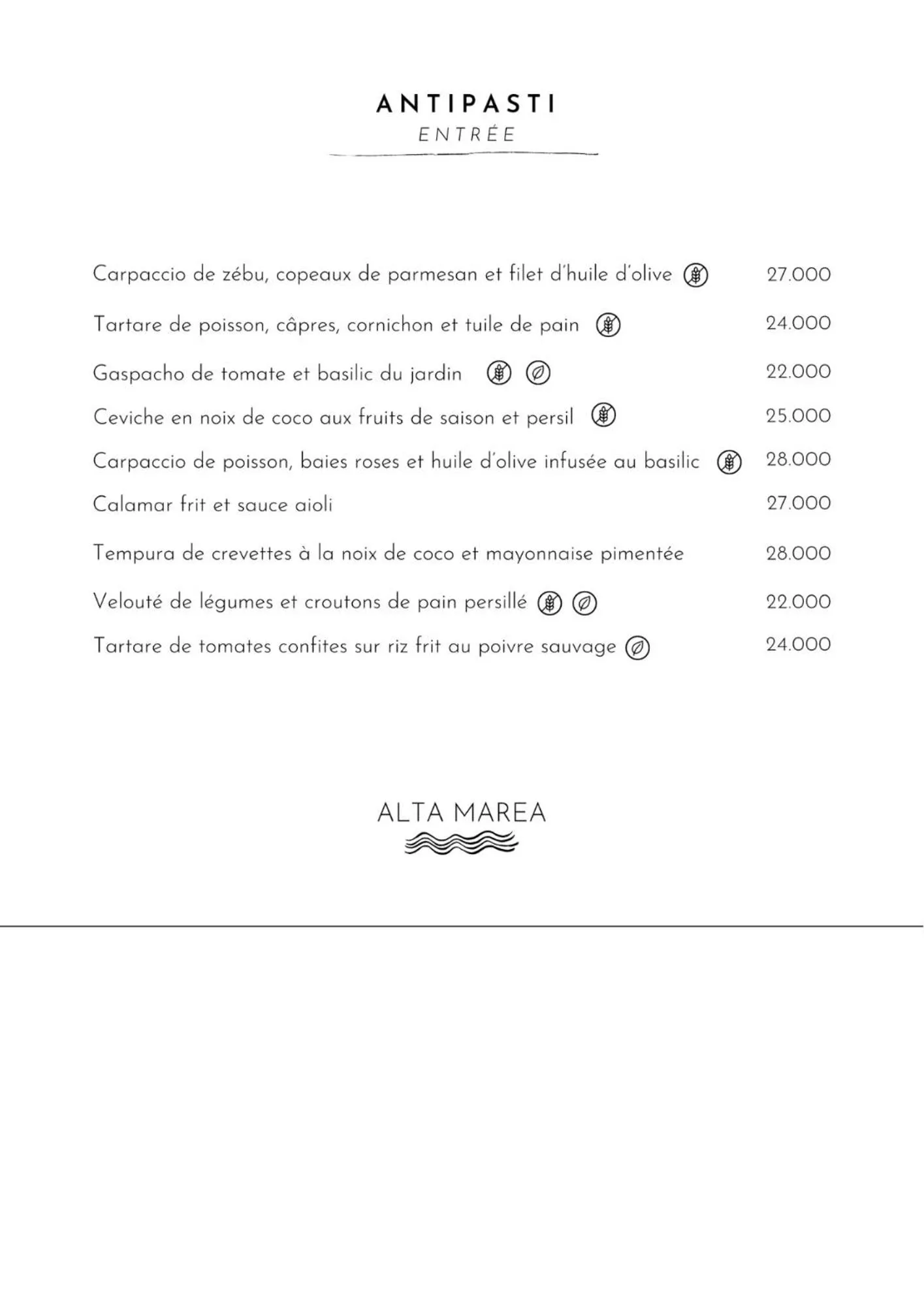Food and drinks in Nosy Be Hotel & Spa