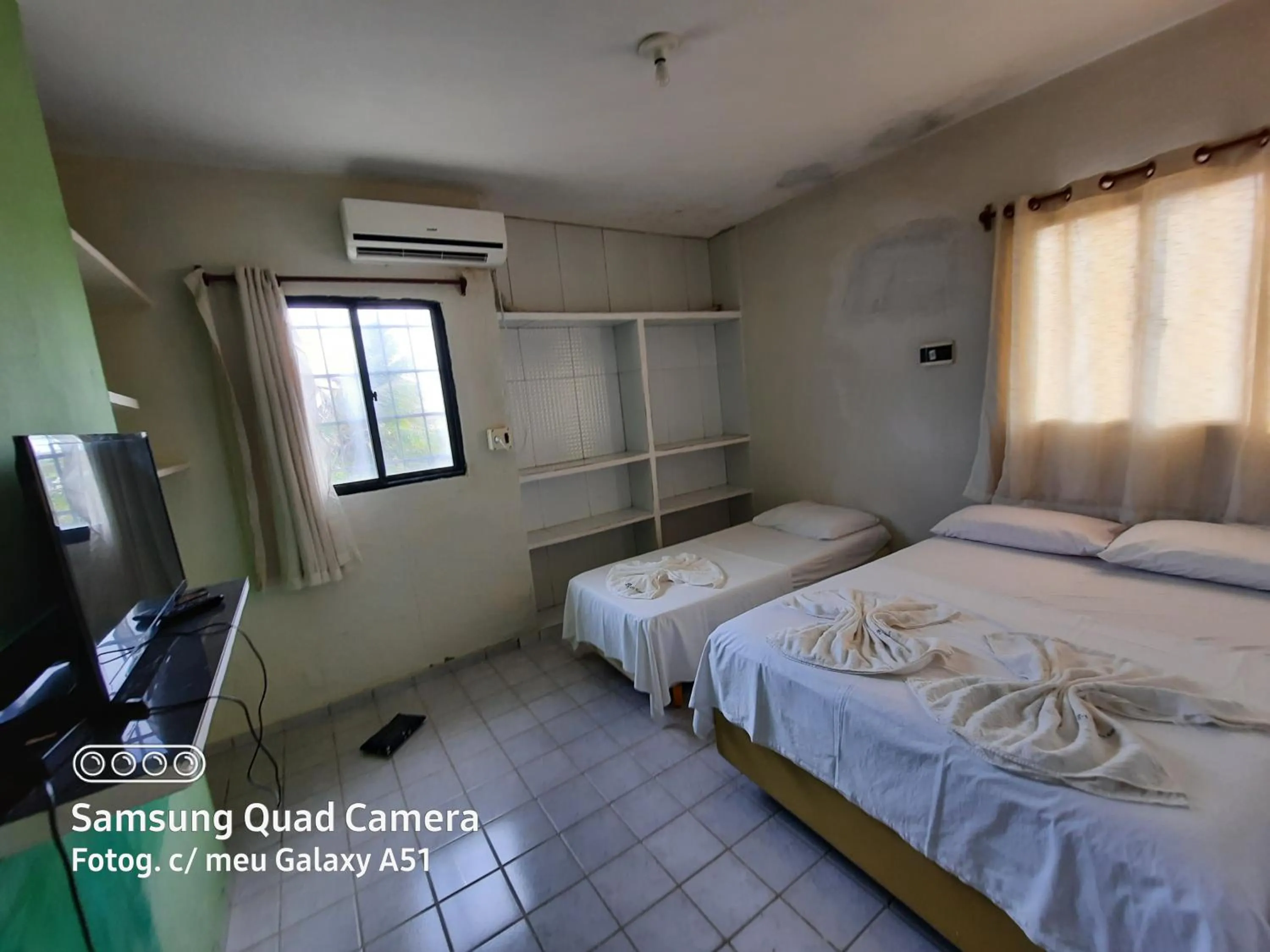 Bed in Prainha Apart-Hotel