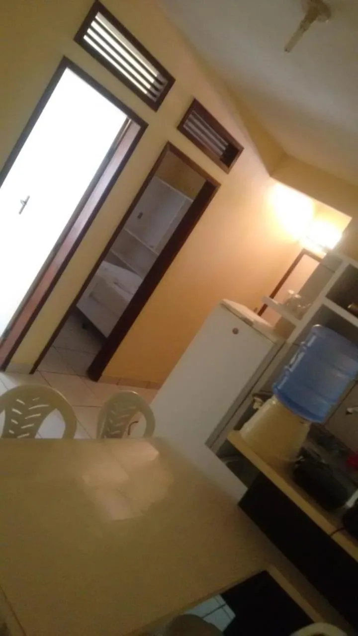 Kitchen or kitchenette in Prainha Apart-Hotel