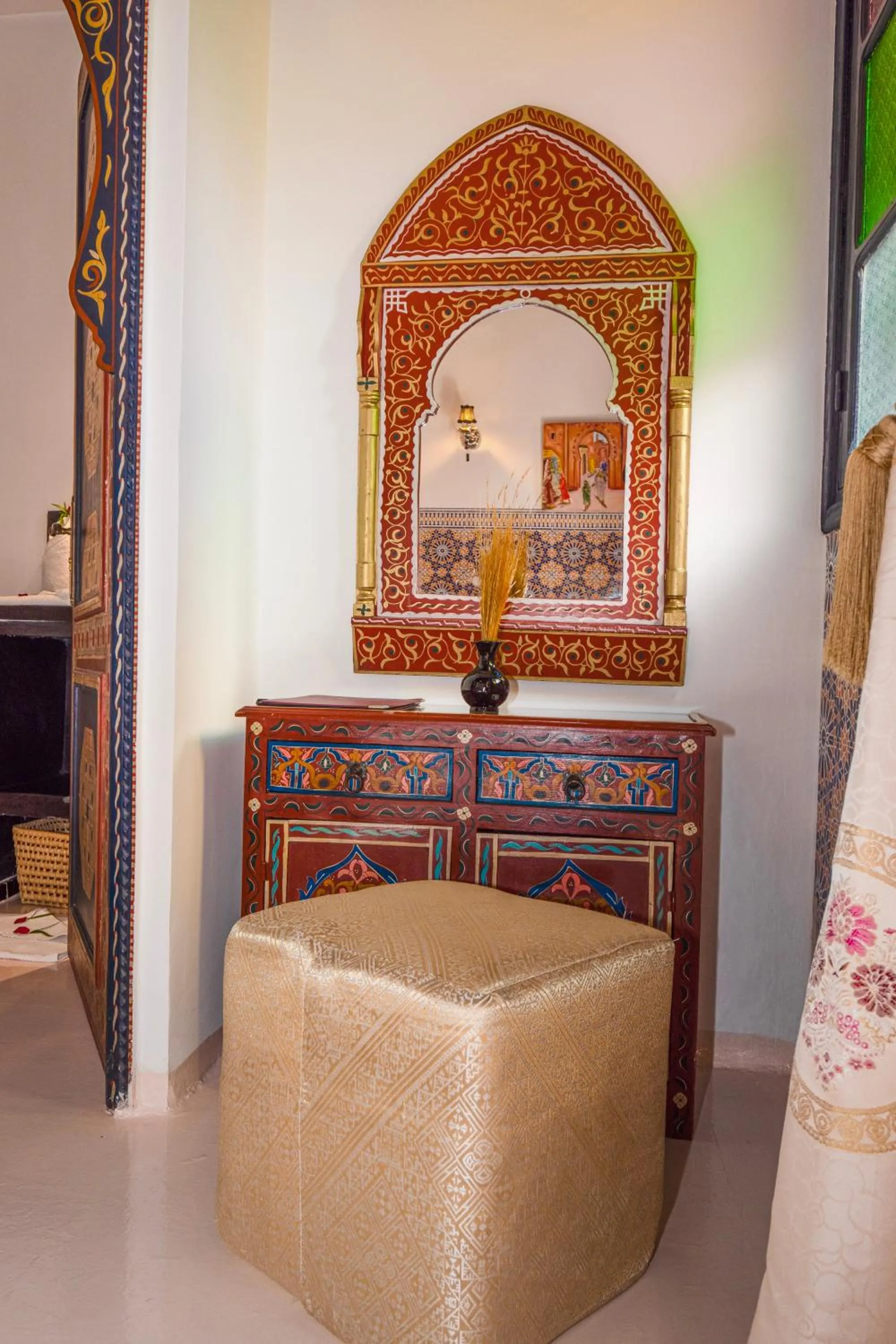 Seating area in Riad Nouceiba Marrakech