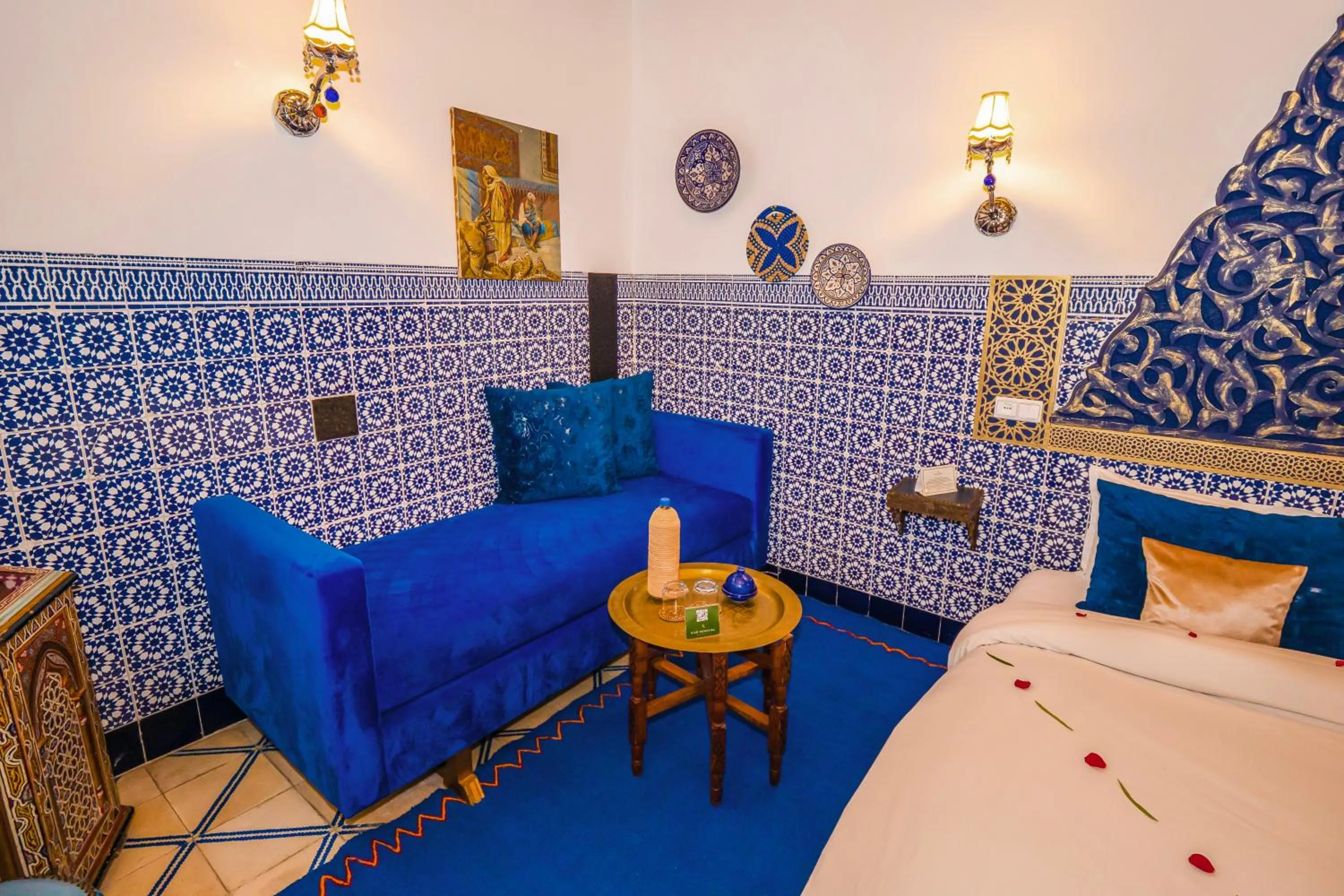 Bedroom, Bed in Riad Nouceiba Marrakech