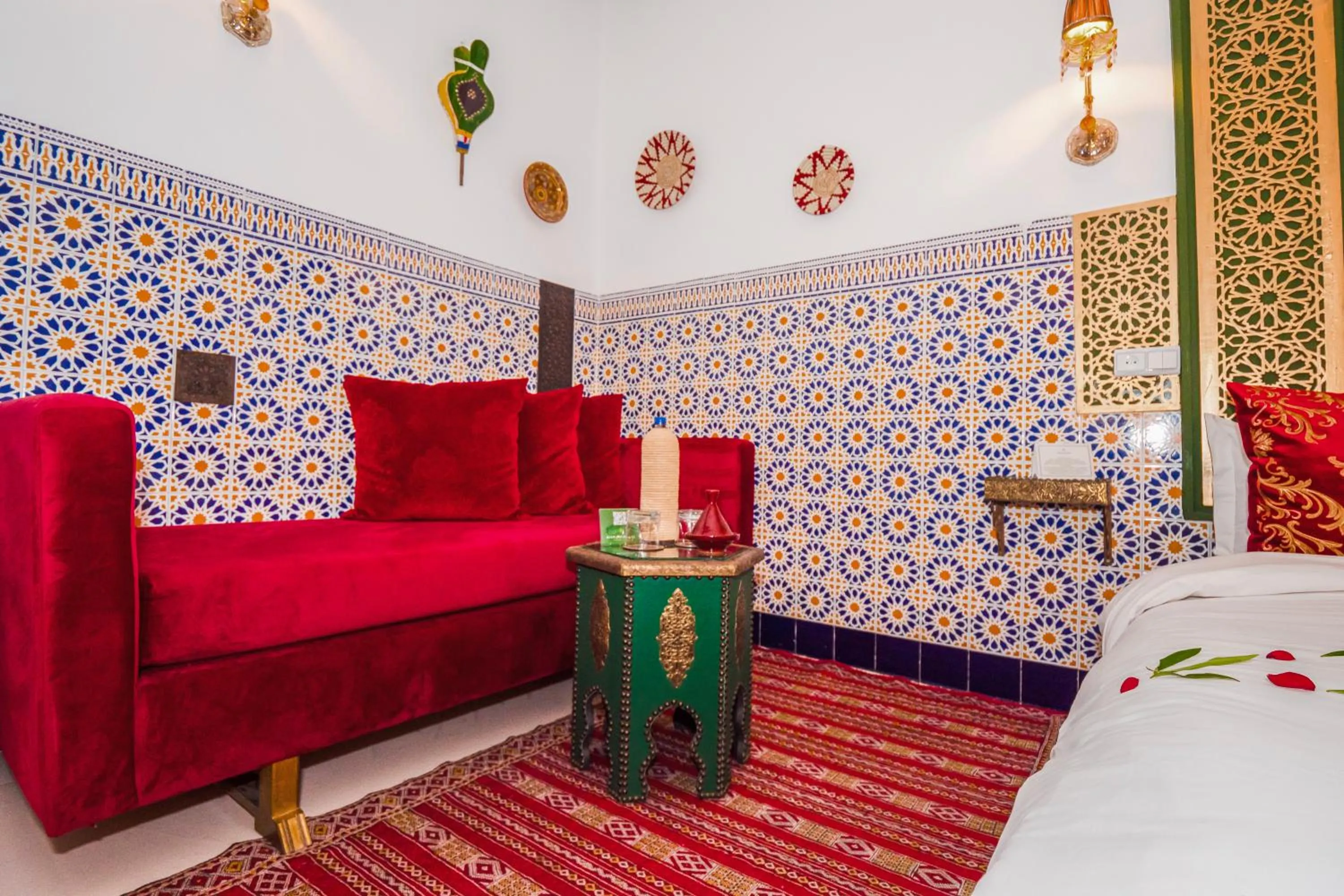 Bedroom, Bed in Riad Nouceiba Marrakech