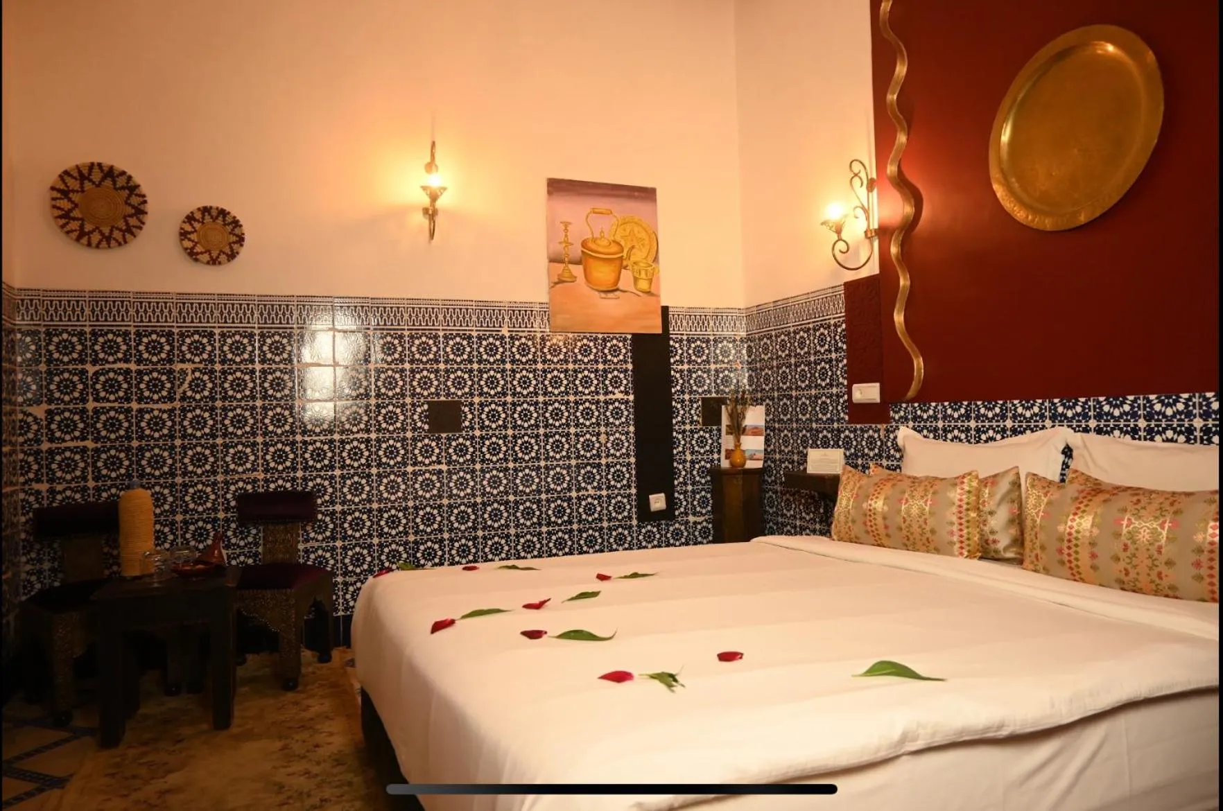 Bedroom, Bed in Riad Nouceiba Marrakech