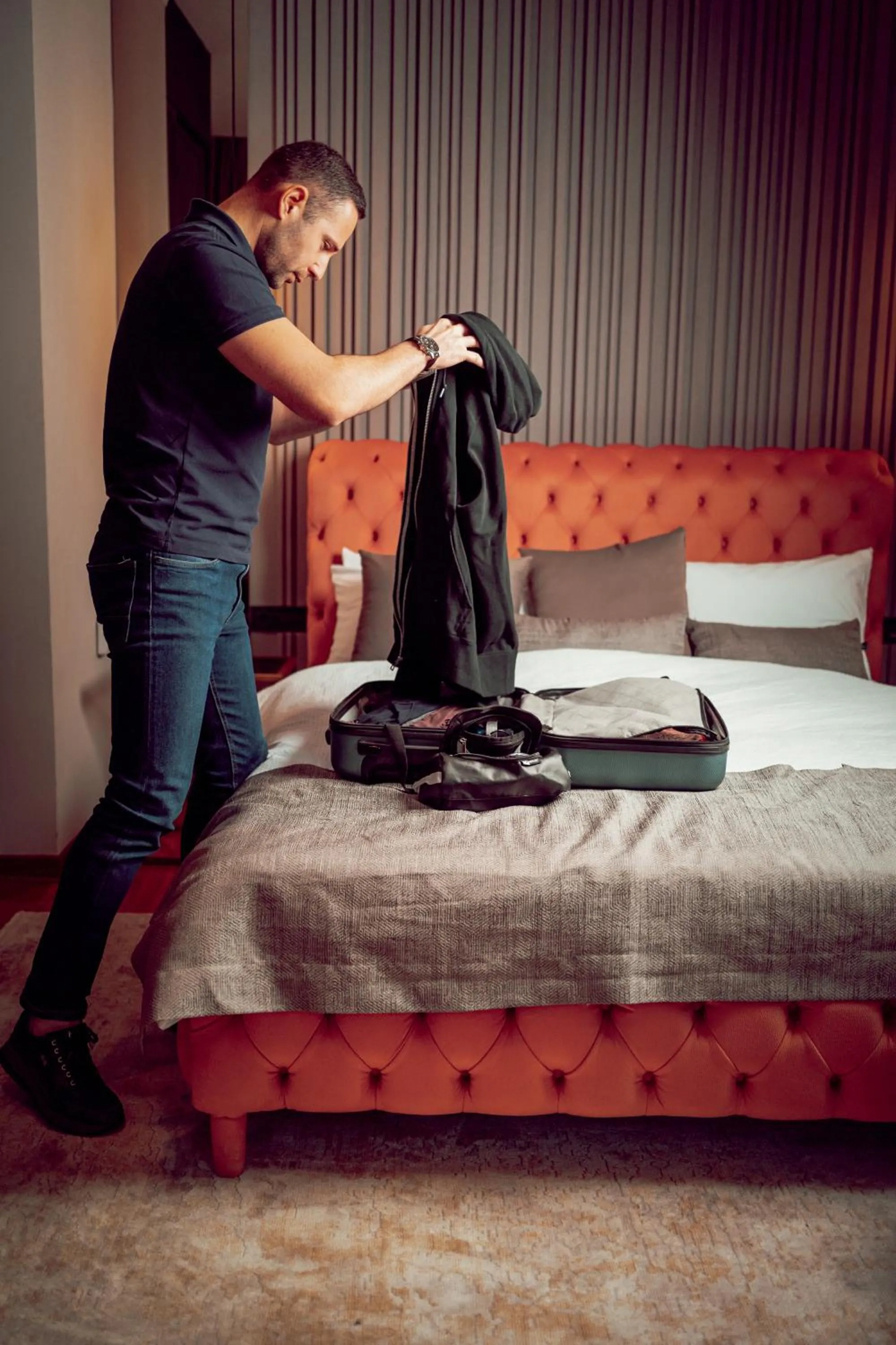 Bed in NATALI Luxury suites PARKING