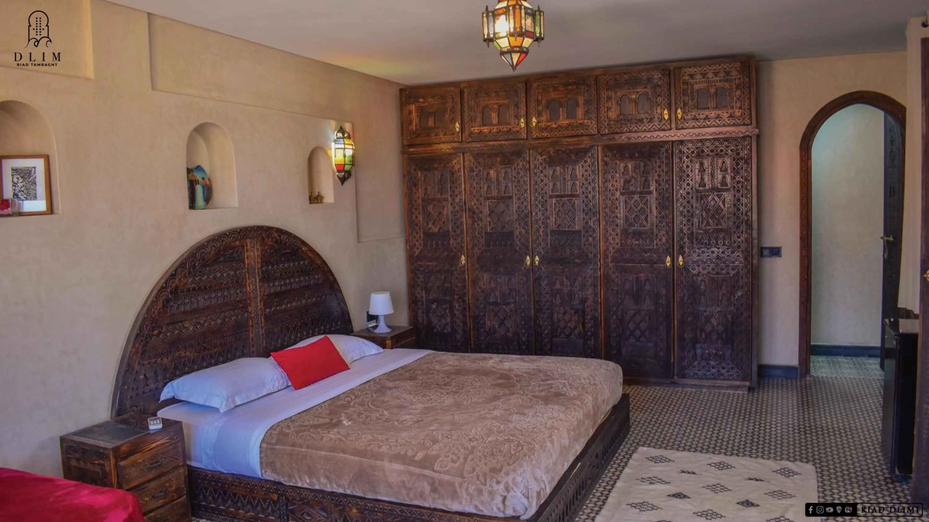 Bedroom, Bed in Auberge RIAD DLIM Tamraght