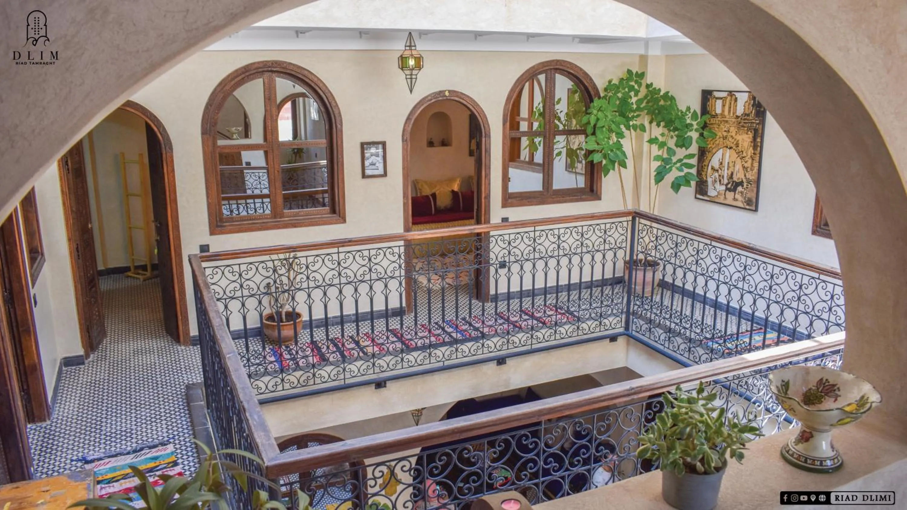 Patio in Auberge RIAD DLIM Tamraght