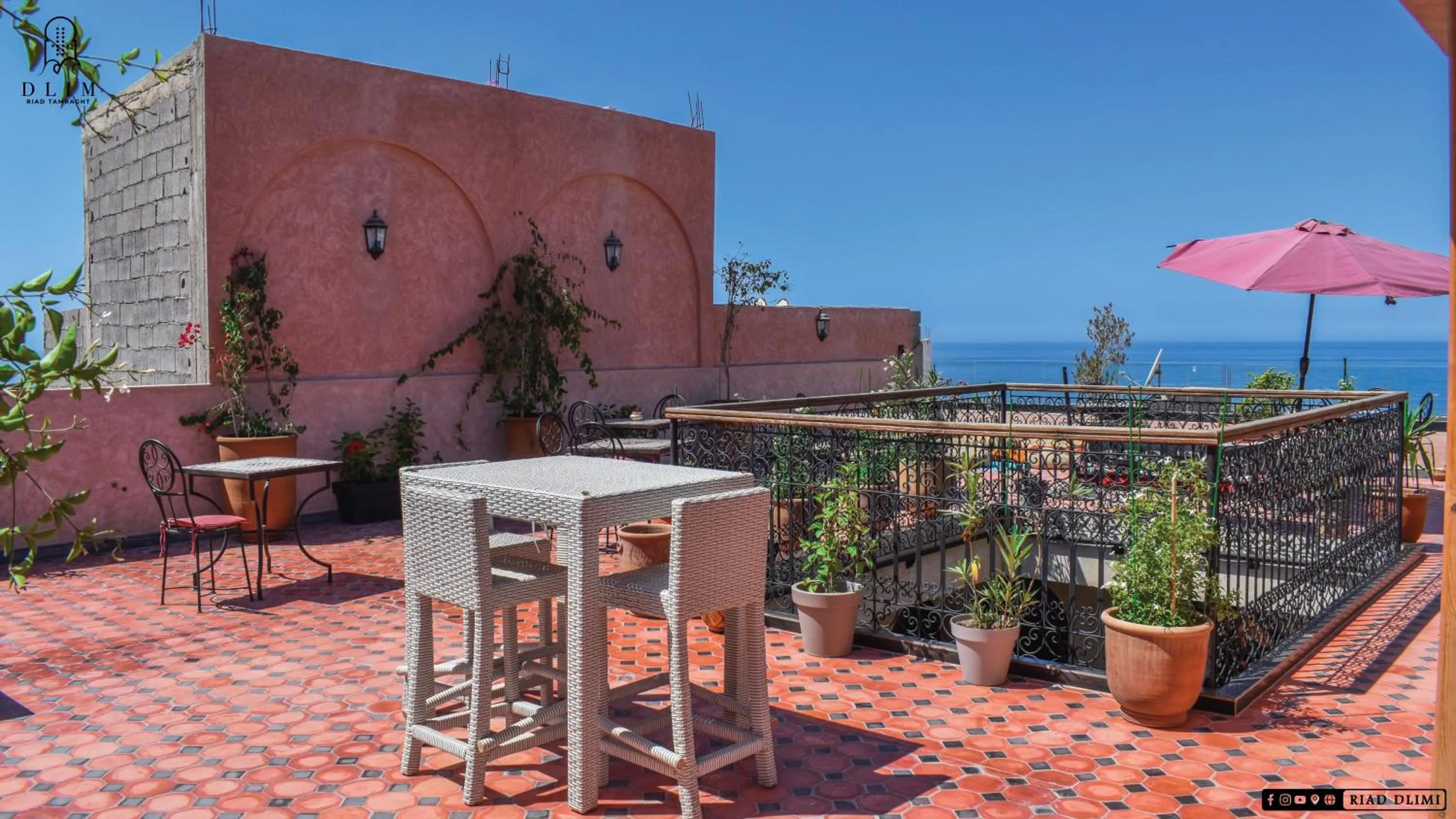 Patio in Auberge RIAD DLIM Tamraght