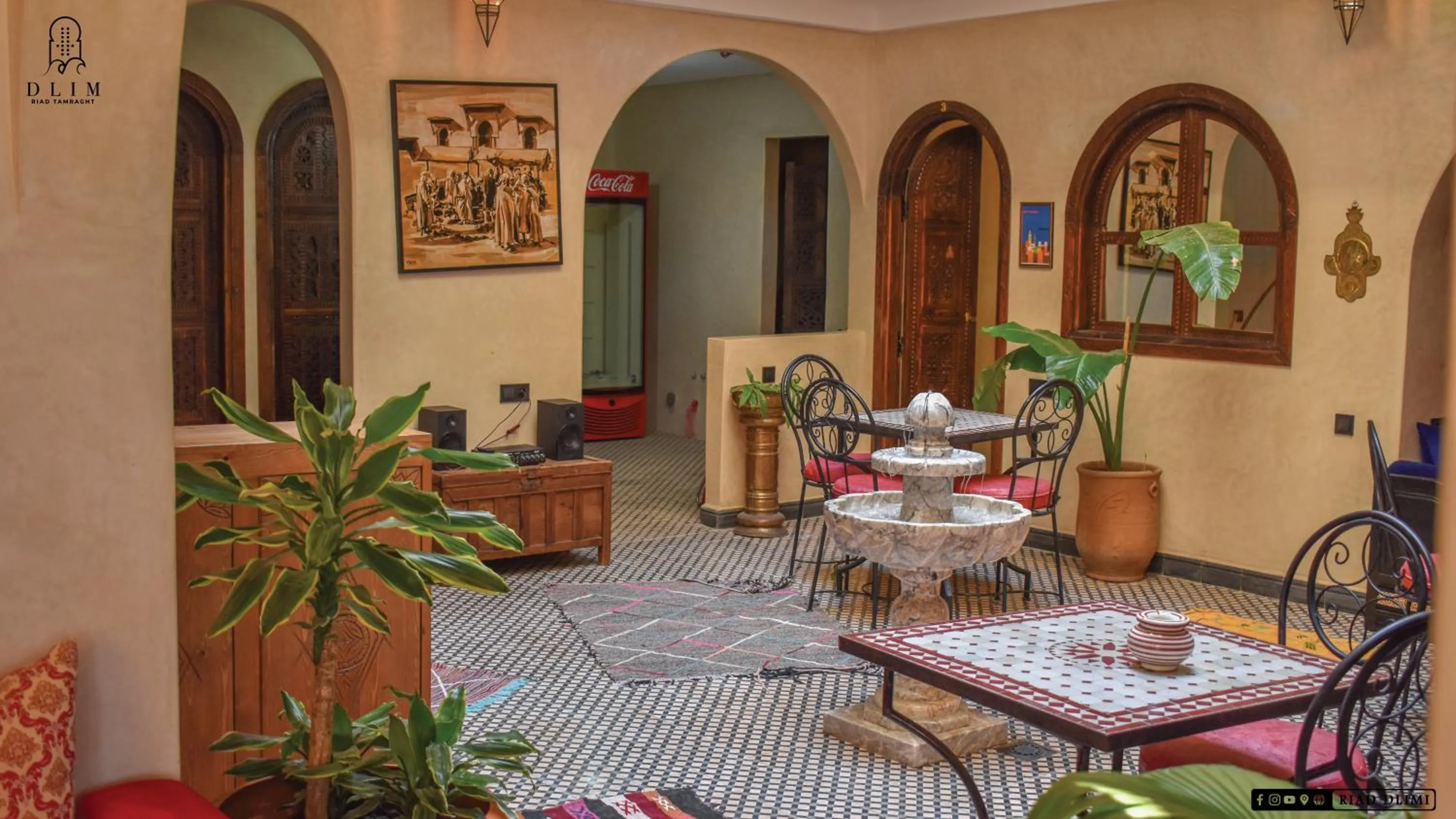 Patio in Auberge RIAD DLIM Tamraght