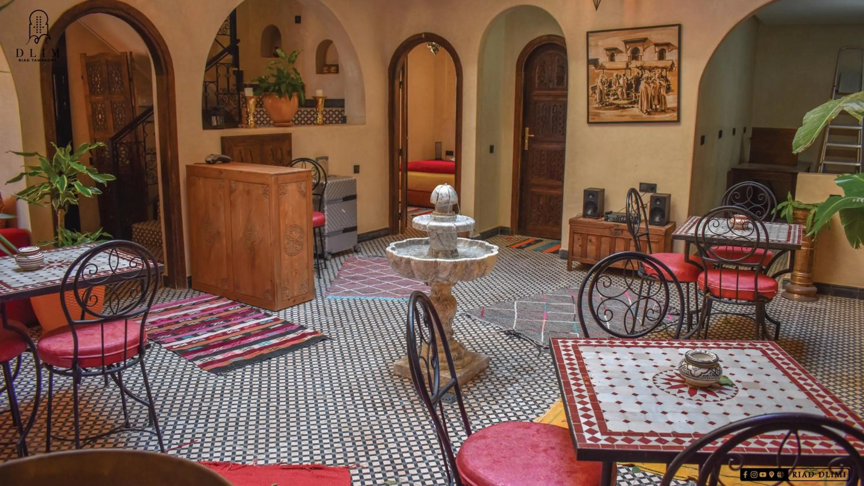 Patio in Auberge RIAD DLIM Tamraght