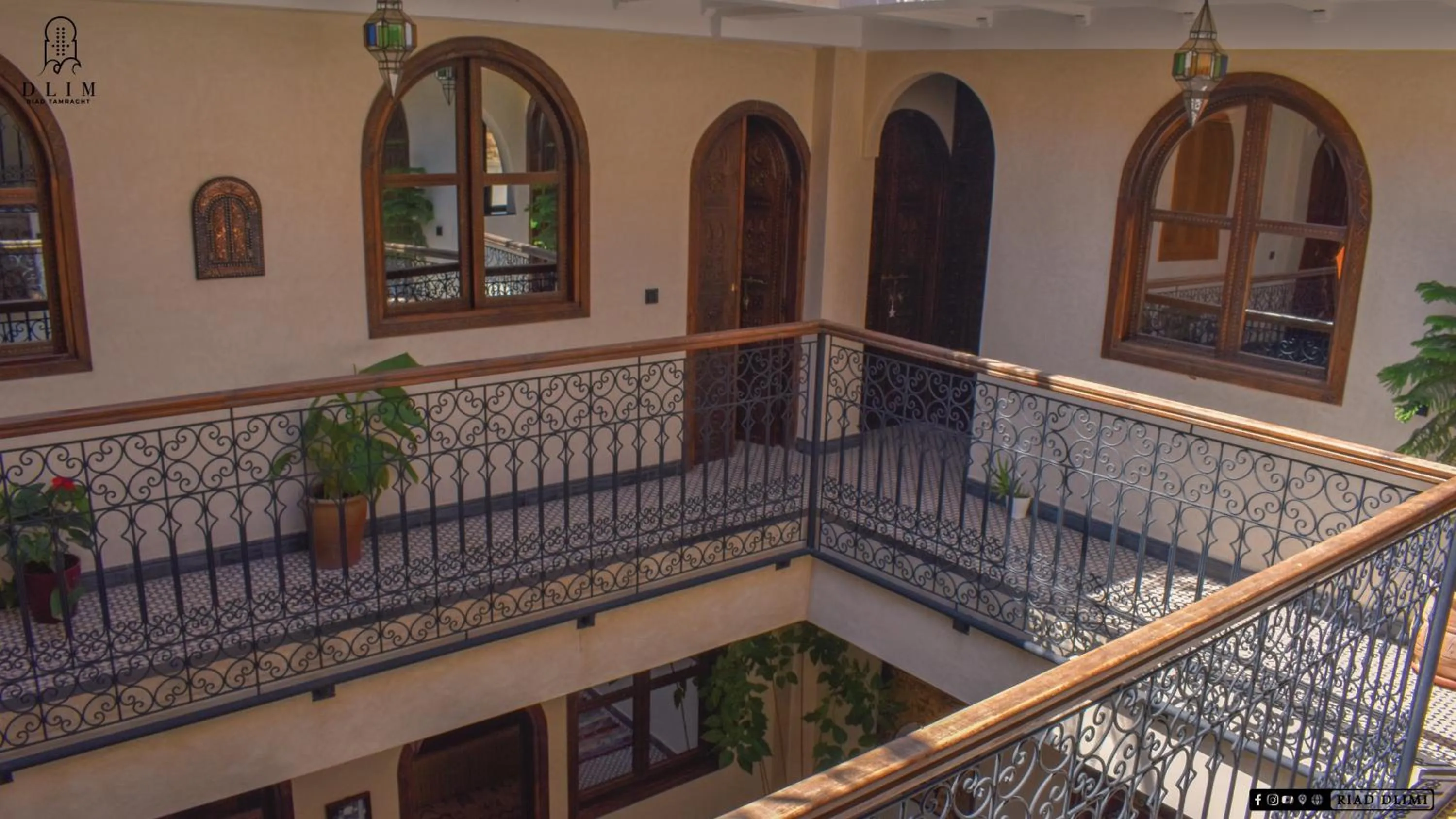 Patio in Auberge RIAD DLIM Tamraght