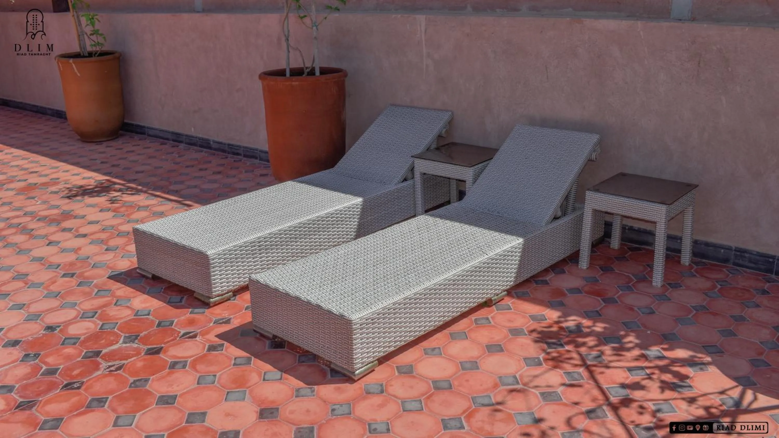 Solarium in Auberge RIAD DLIM Tamraght