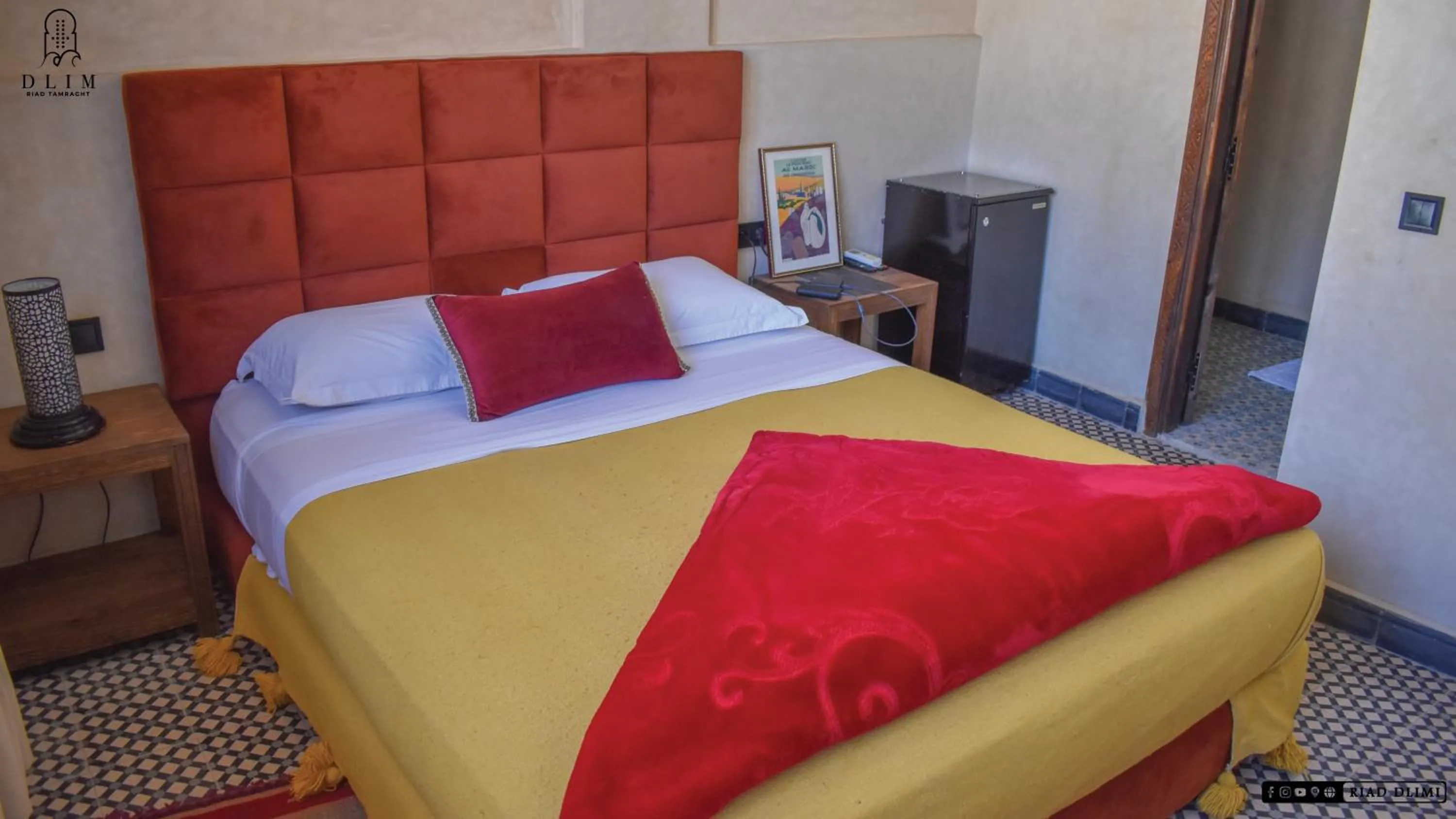 Bedroom, Bed in Auberge RIAD DLIM Tamraght