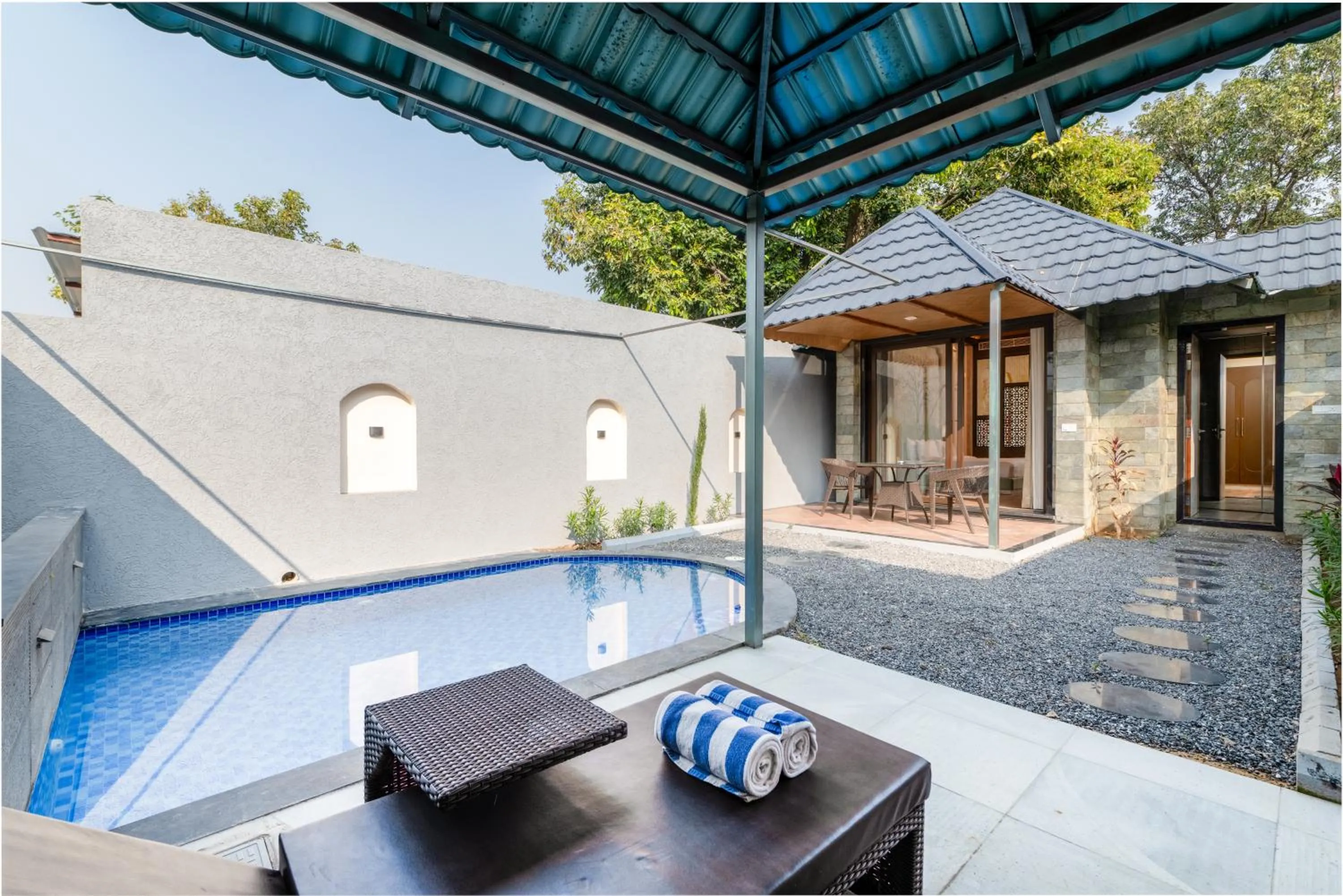 Swimming pool in Savitri Resort