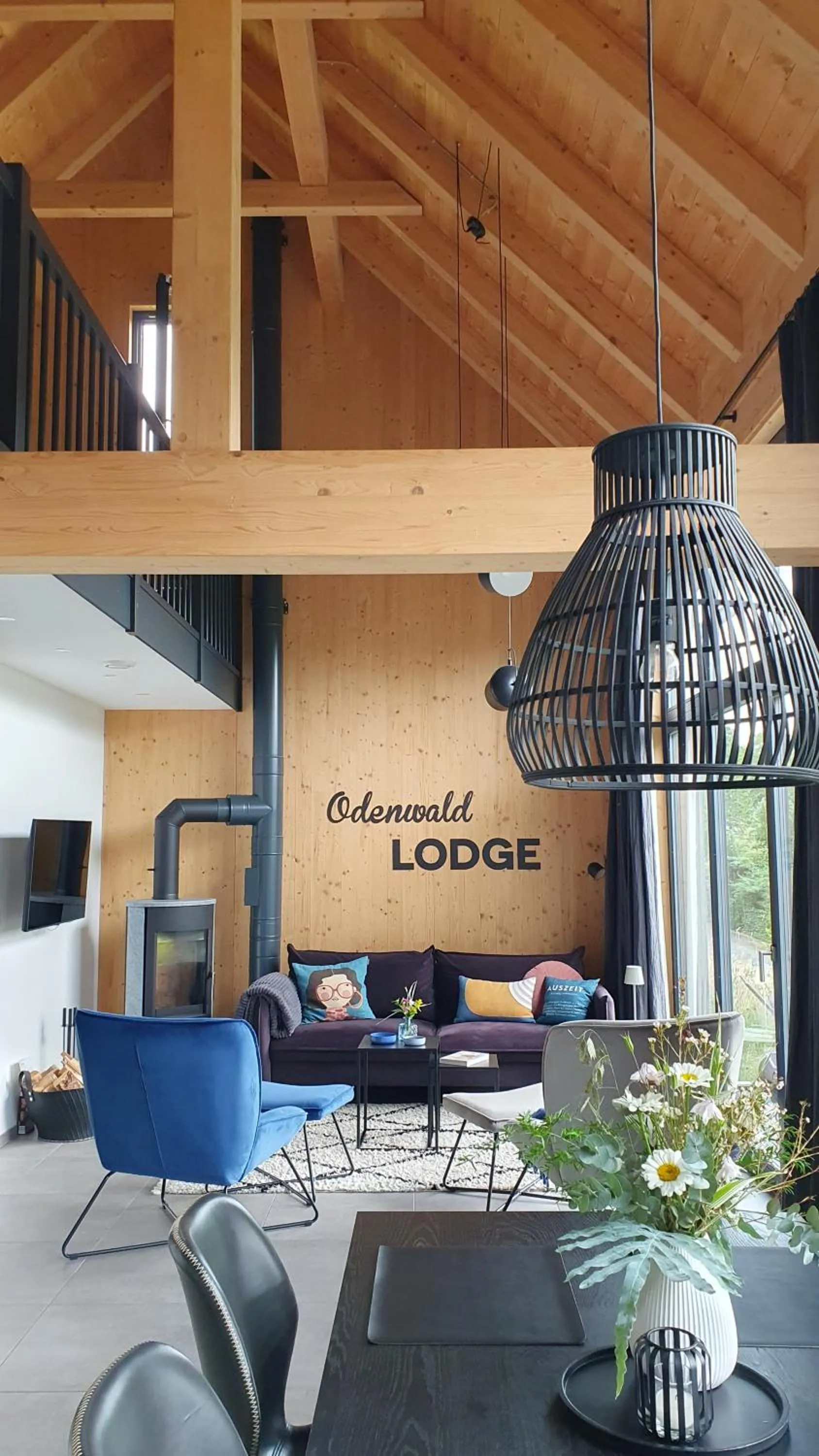 Odenwald-Lodge mit Infrarotsauna und E-Ladestation "Haus Purpur"