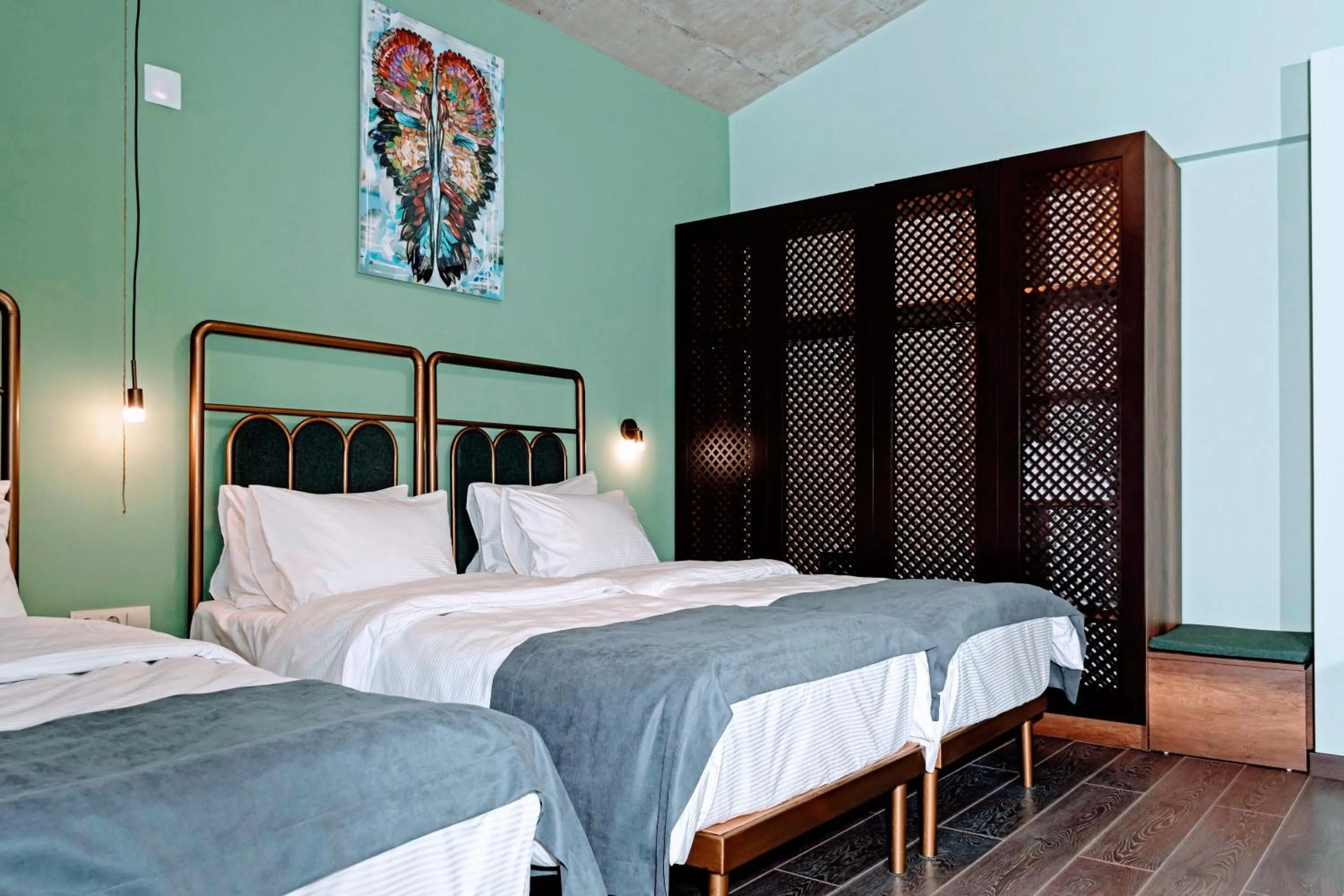 Bed in Paliani Hotel