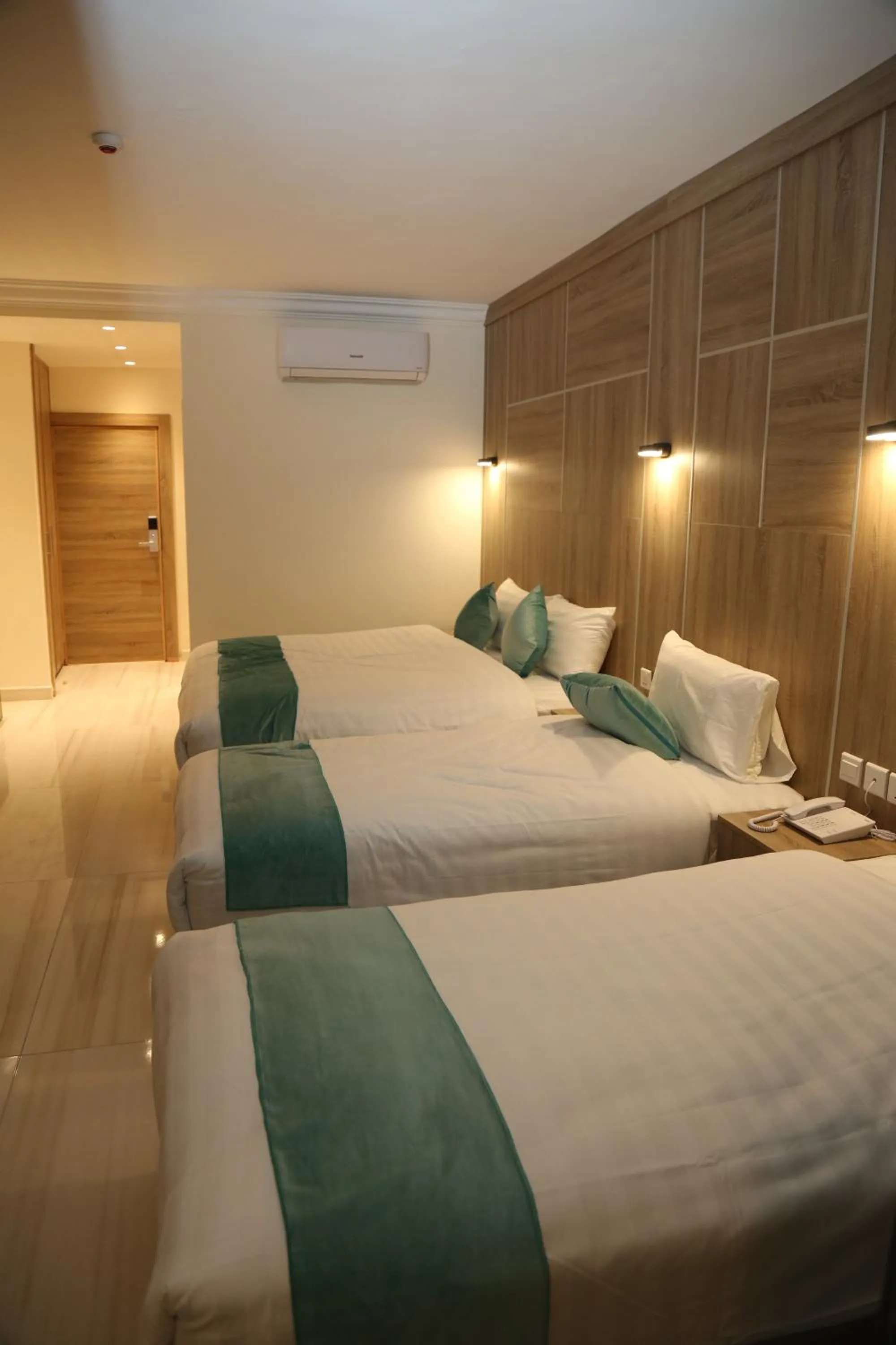 Bed in Turquoise Hotel