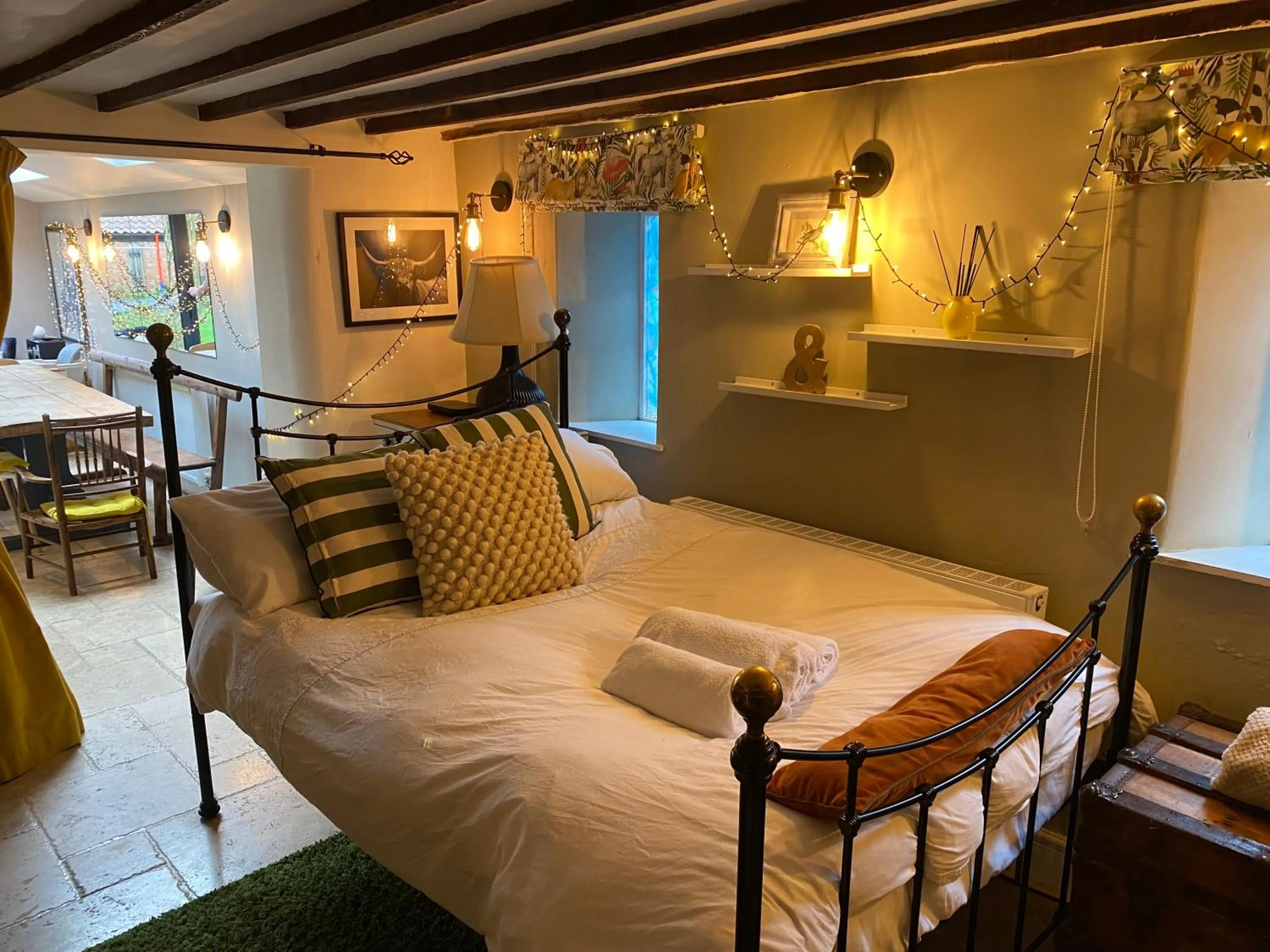 Bed in Stone Cottage