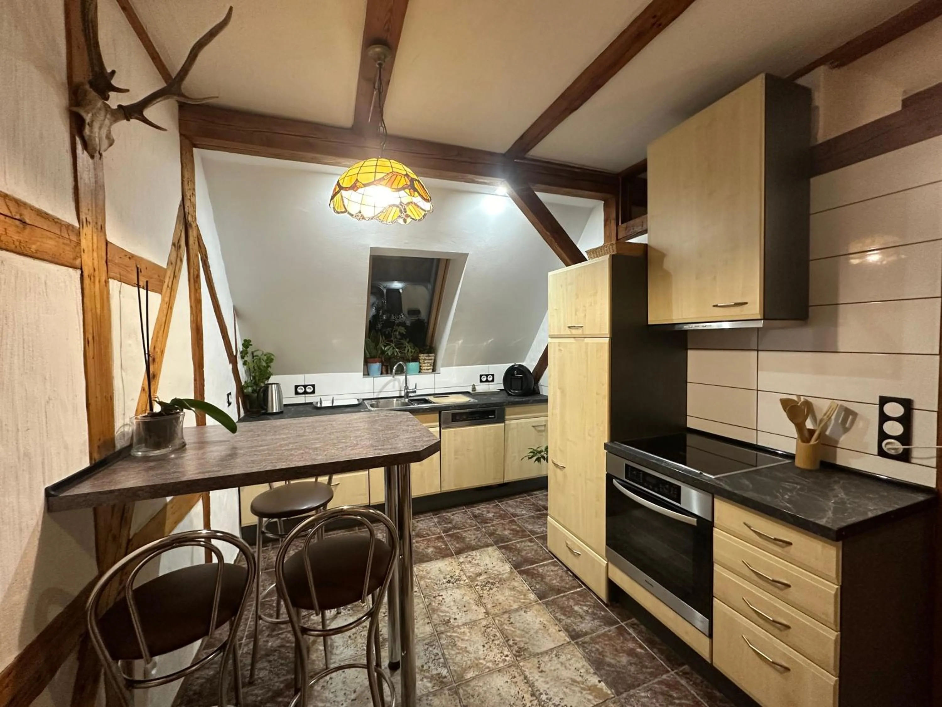 Kitchen or kitchenette in Dom Gościnny Gerus