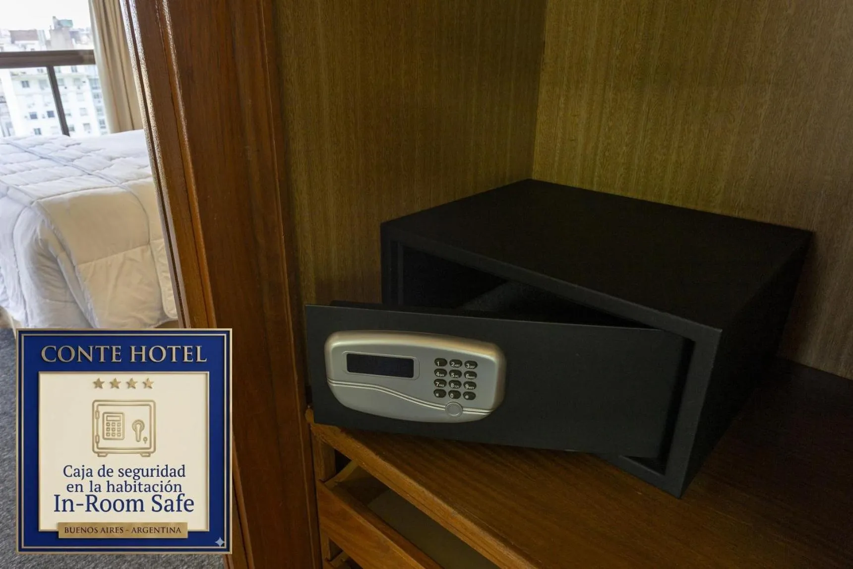 safe in Hotel Conte