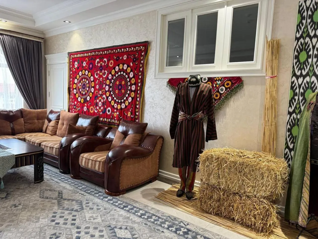 Seating area in al Madina Hotel Samarkand