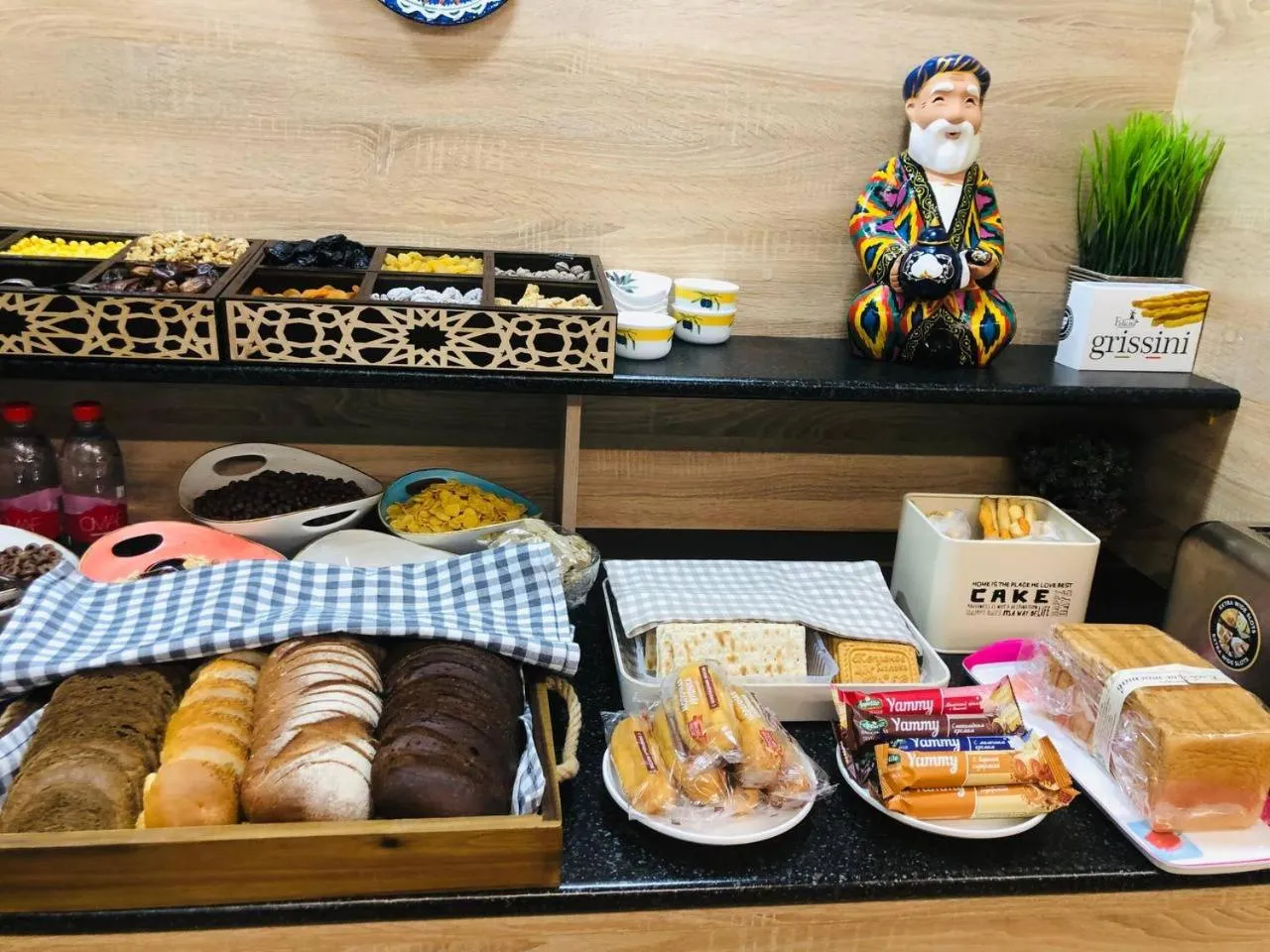 Buffet breakfast in al Madina Hotel Samarkand