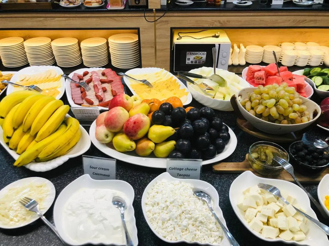 Buffet breakfast in al Madina Hotel Samarkand