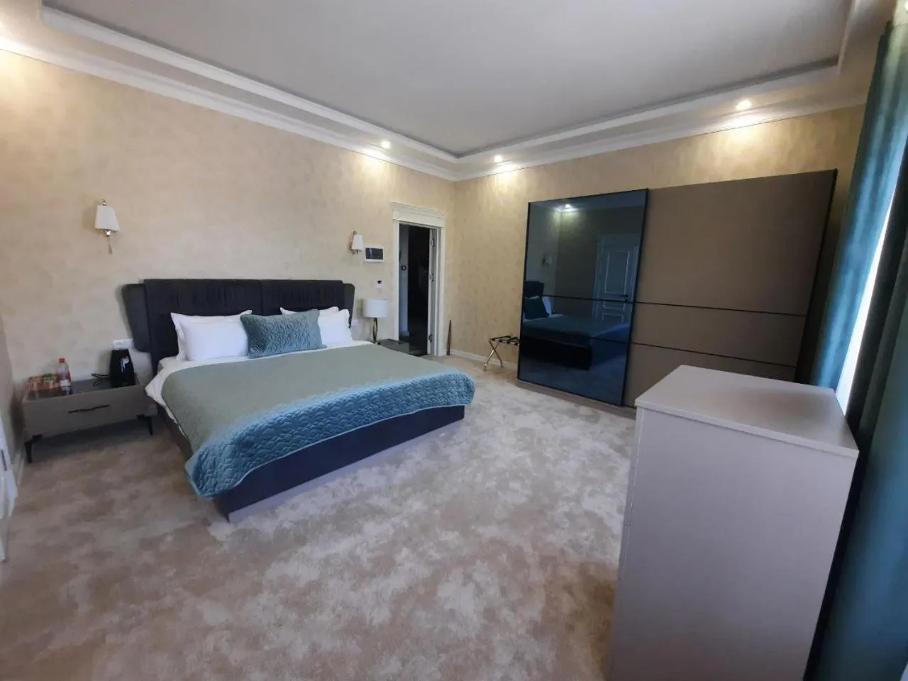 Bed in al Madina Hotel Samarkand