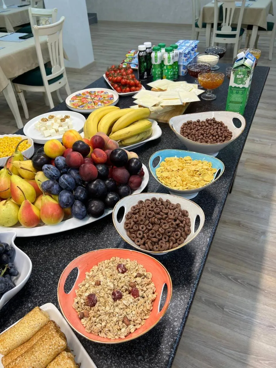 Buffet breakfast in al Madina Hotel Samarkand