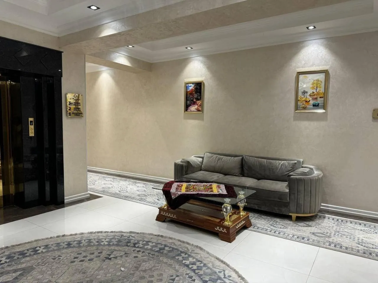 Seating area in al Madina Hotel Samarkand