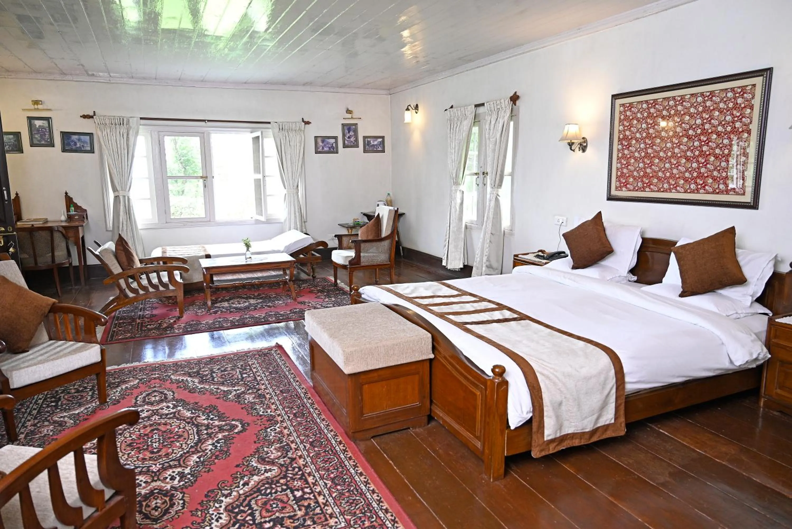 Photo of the whole room, Bed in Tumsong Tea Retreat