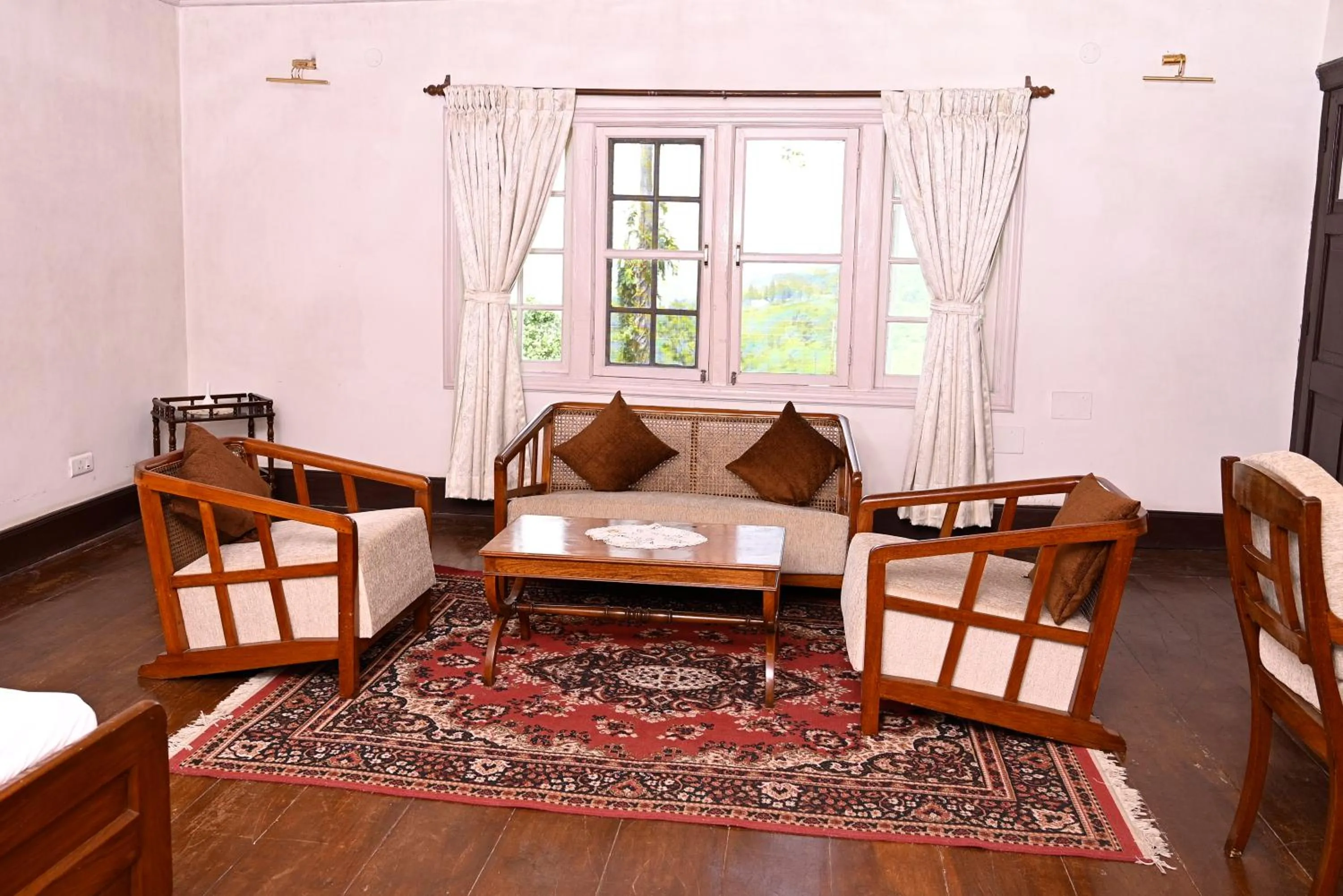 Seating area in Tumsong Tea Retreat