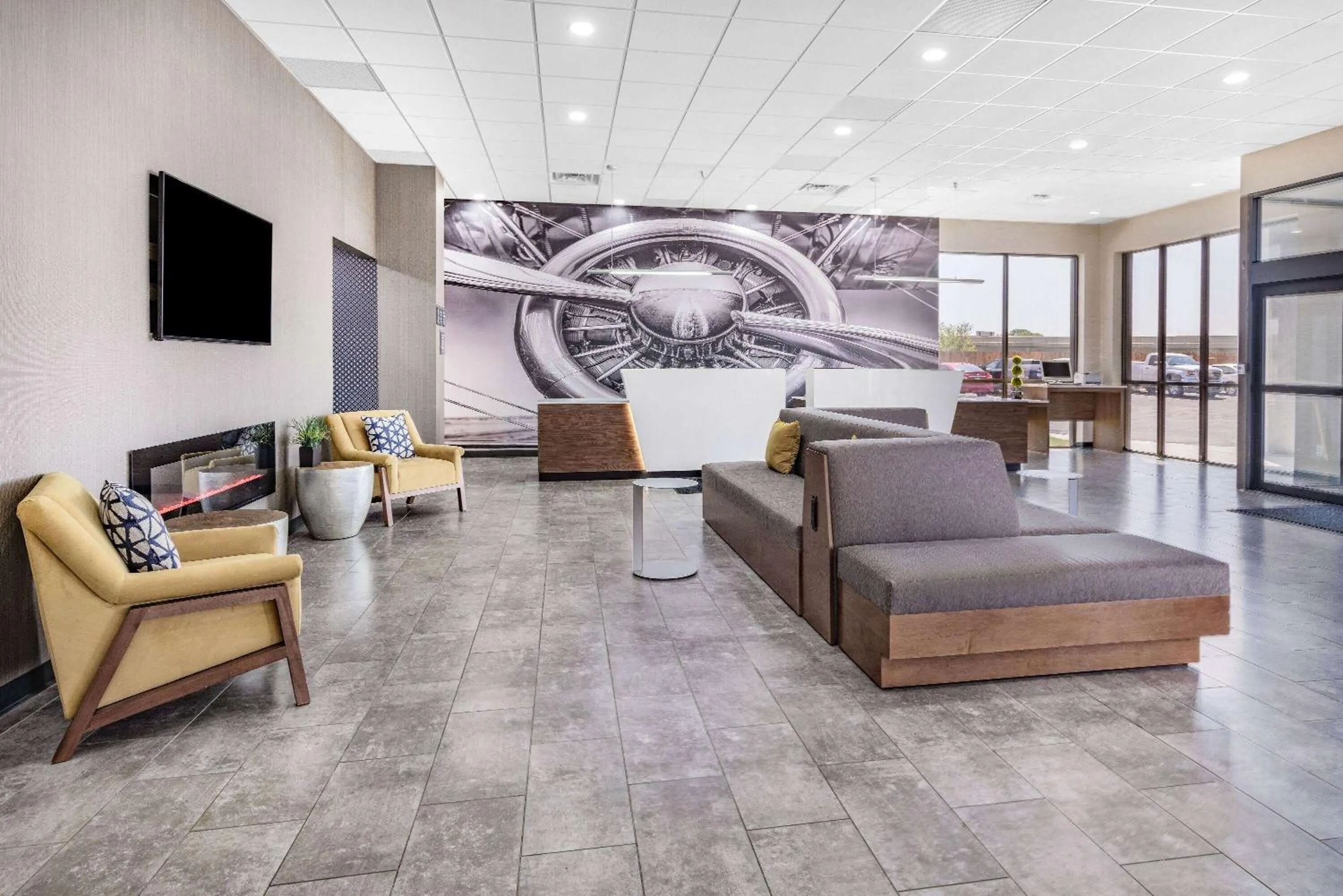 Lobby or reception in Hawthorn Extended Stay by Wyndham Wichita Airport