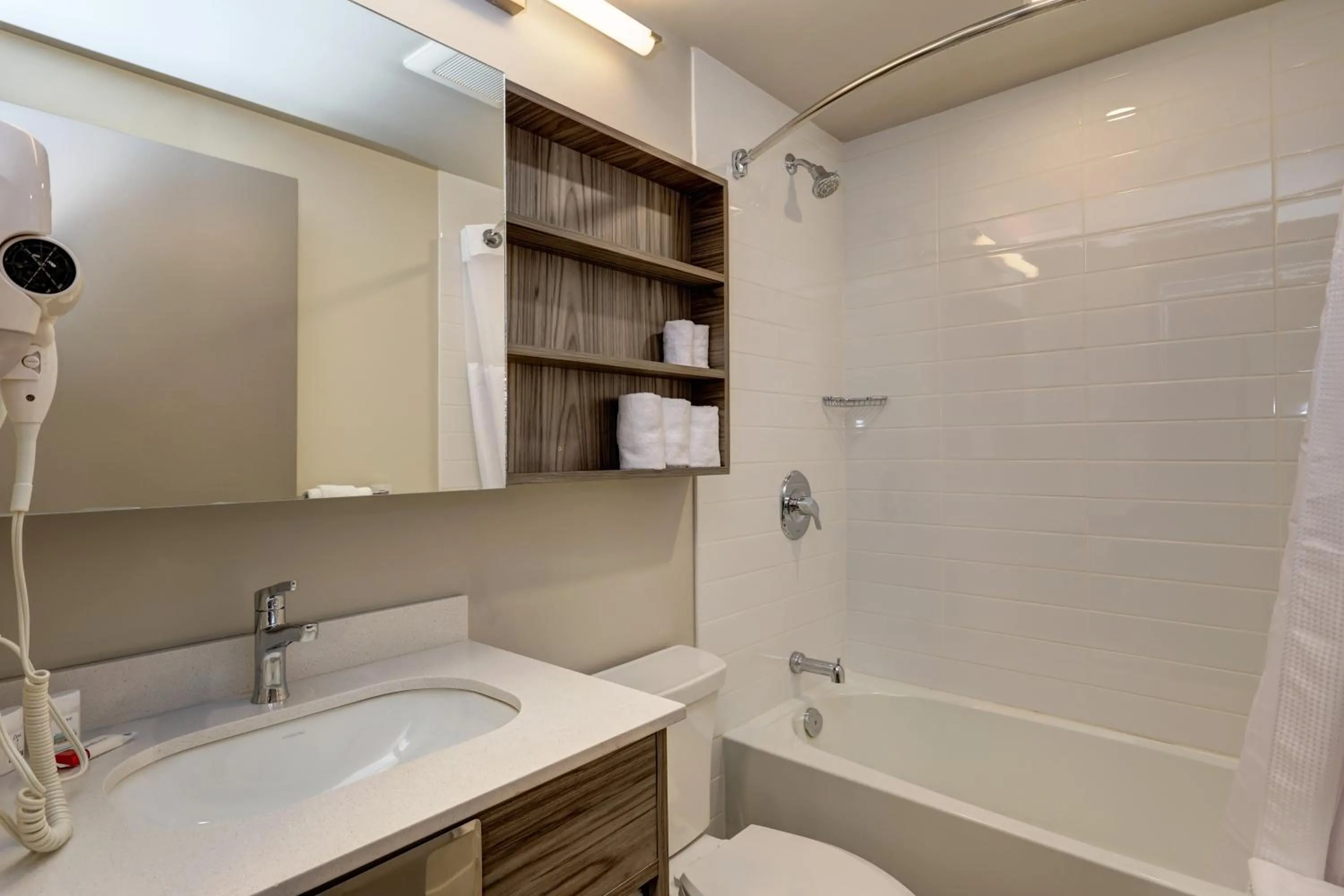 Shower in Microtel Inn & Suites by Wyndham Kanata Ottawa West